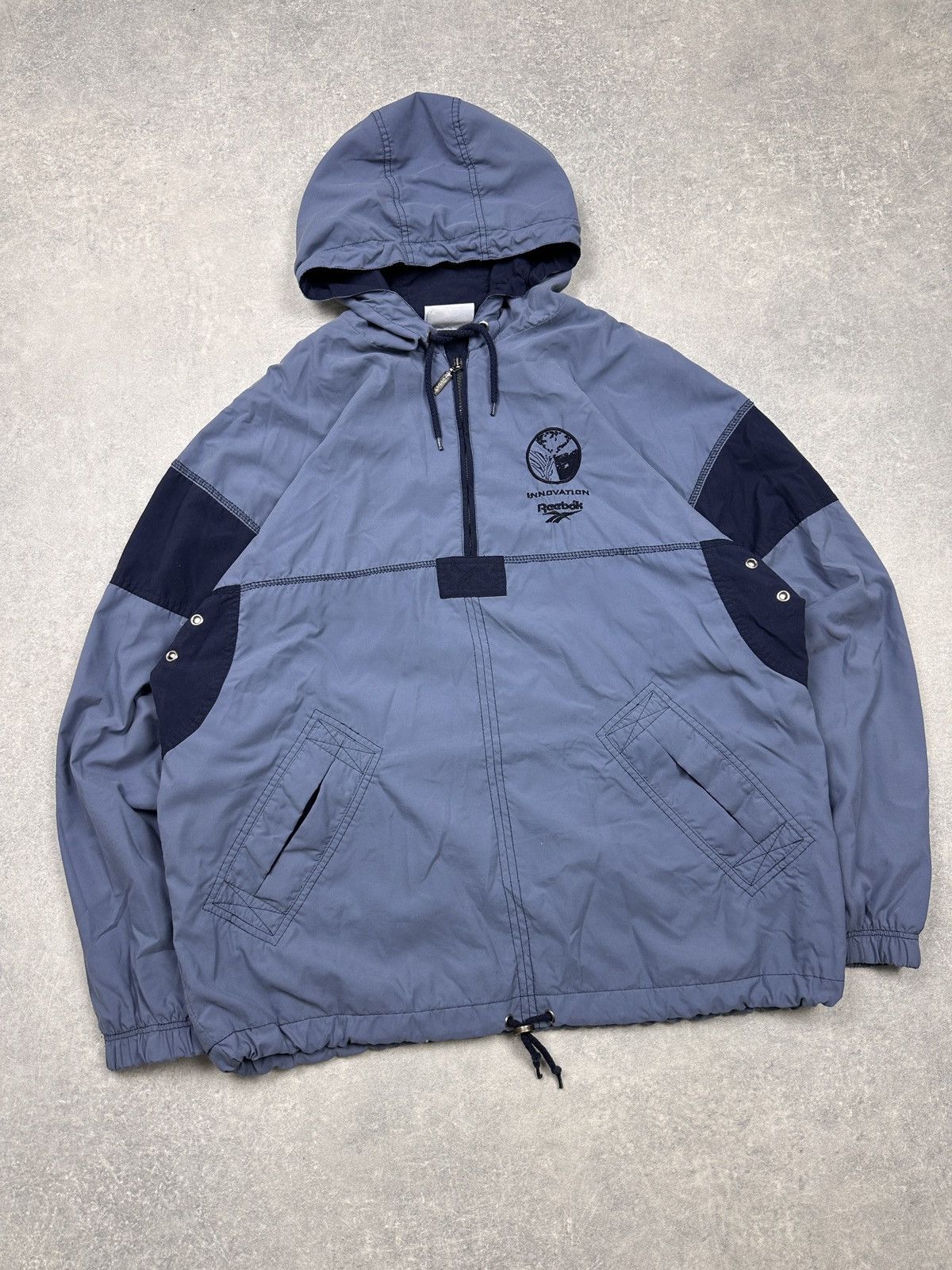 Reebok × Vintage Vintage Reebok Jacket 1/3 zip center logo Size US XL / EU 56 / 4 - 8 Thumbnail