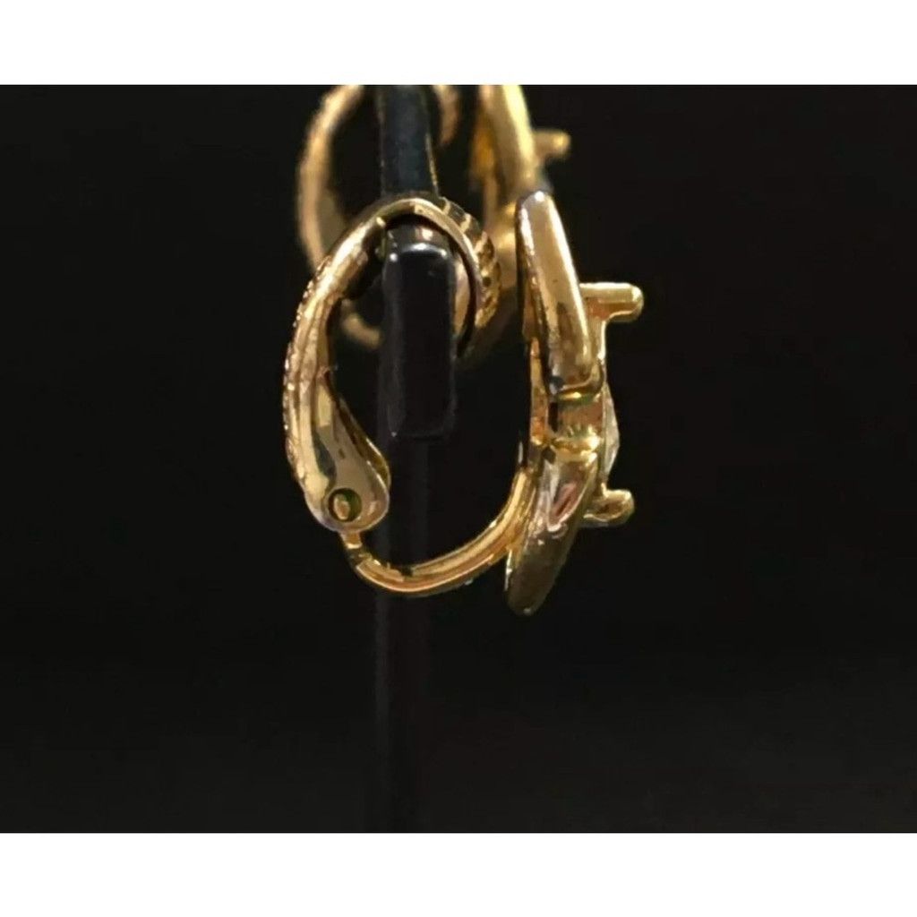 Dior Christian Dior small gold and crystal clip earrings Size ONE SIZE - 4 Thumbnail