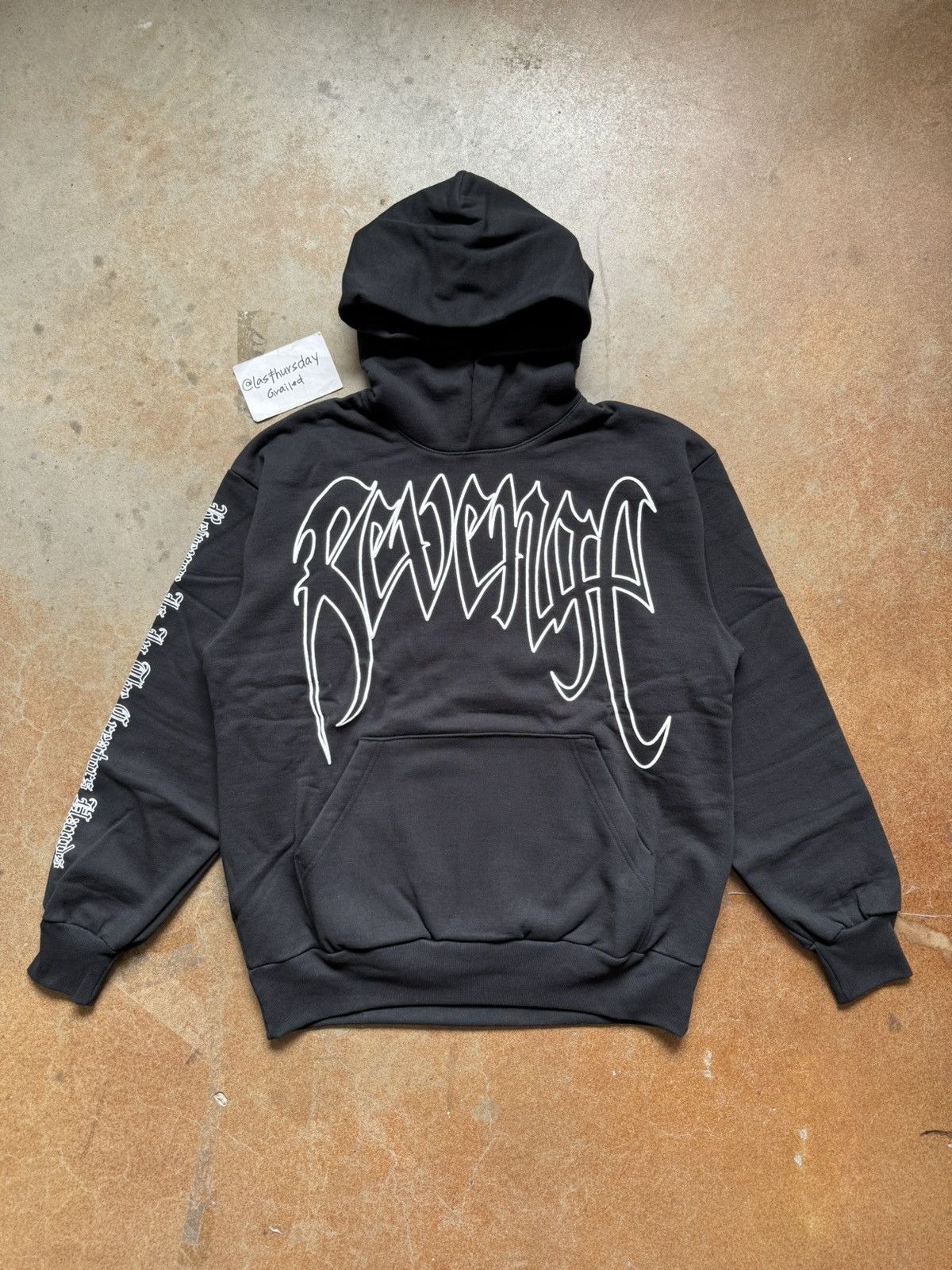 Revenge Revenge XXXTENTACION Kill Outline Hoodie Black Large | Grailed