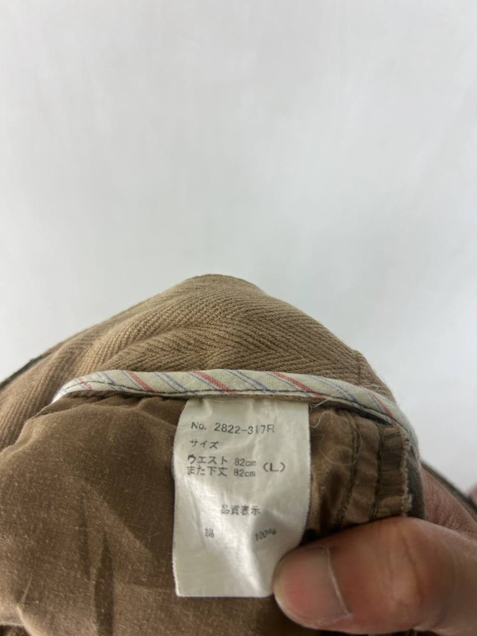 Japanese Brand Cargo Pant By Oil Cake , Faded Complete with Belt , Loose Size US 34 / EU 50 - 9 Thumbnail