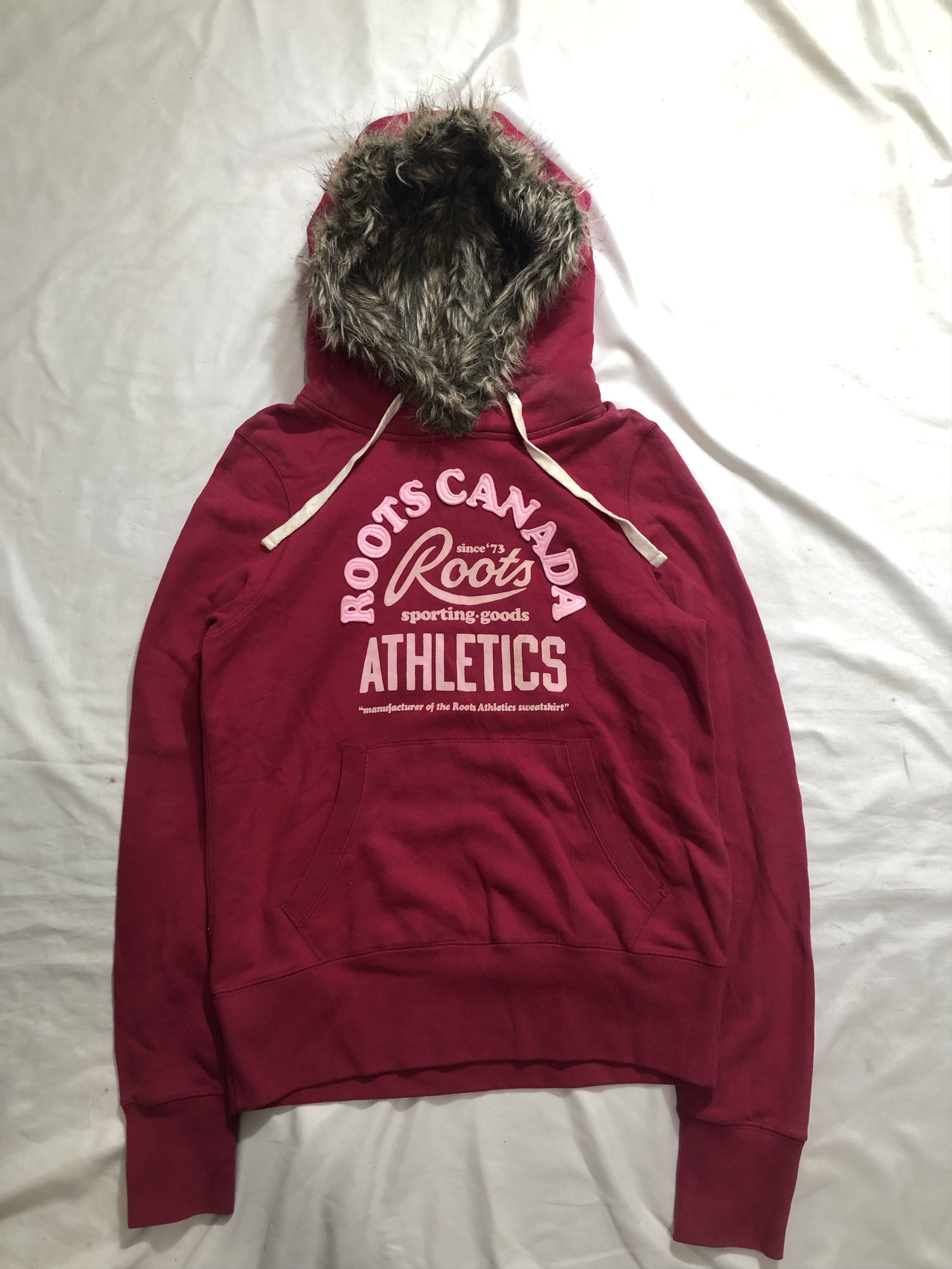 Japanese Brand × Vintage Crazy Canada Roots Faux Fur Hoodie Size US S / EU 44-46 / 1 - 1 Thumbnail