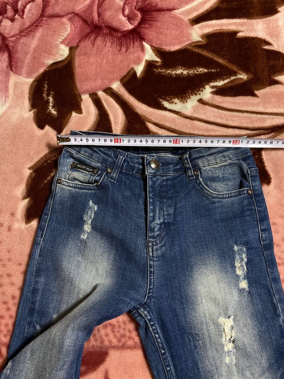 Philipp Plein Vintage Skull Denim Philipp Plein Distressed Fabric Style Size US 27 - 12 Thumbnail
