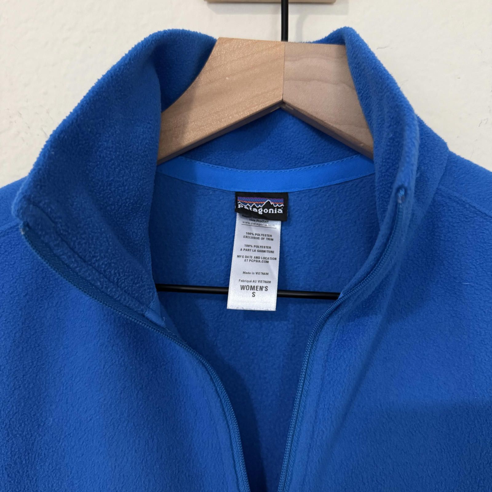 Patagonia Patagonia Sweater Women's S Blue 1/4 Zip Fleece Pullover Size S / US 4 / IT 40 - 3 Thumbnail