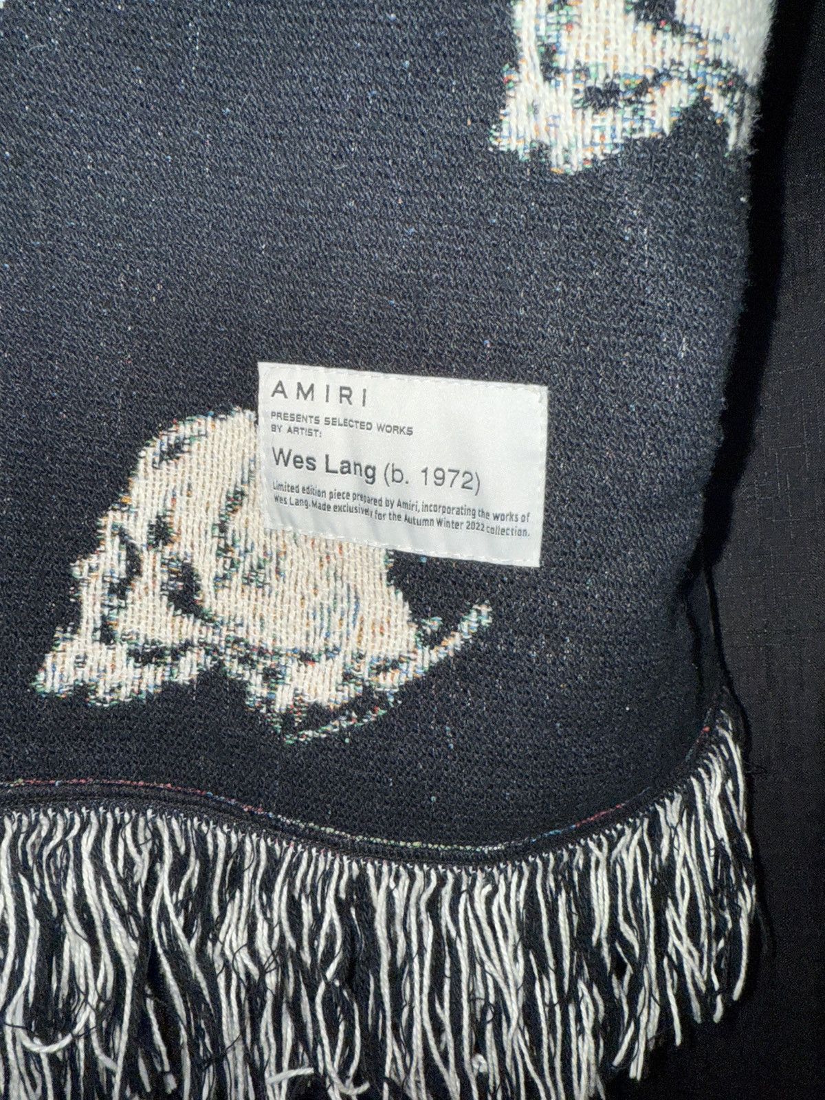 Amiri × Wes Lang Amiri x Wes Lang Skull Fringe Knit Jacket Mens Large Size US L / EU 52-54 / 3 - 6 Thumbnail