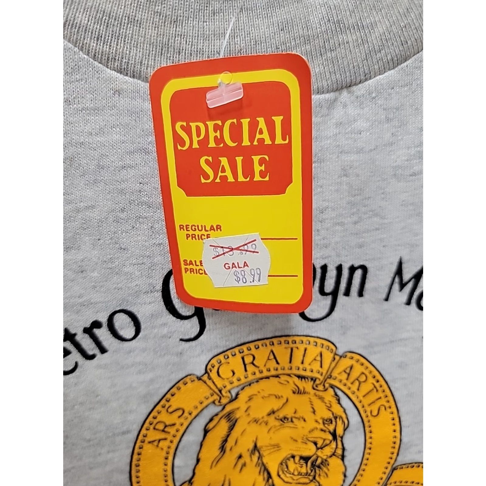 Jerzees VINTAGE MGM Studios Florida TShirt Jerzees XL Gray Short Sleeve Graphic Tee 1980s Sports Mens Size US XL / EU 56 / 4 - 3 Thumbnail