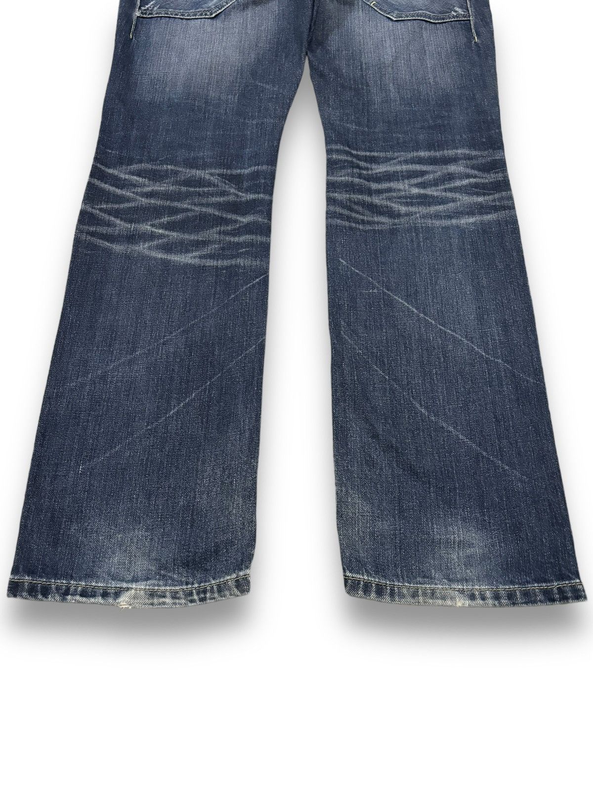 Number (N)ine Japanese Brand Whiskers Distressed Jeans Number (N)ine Style Size US 32 / EU 48 - 13 Thumbnail