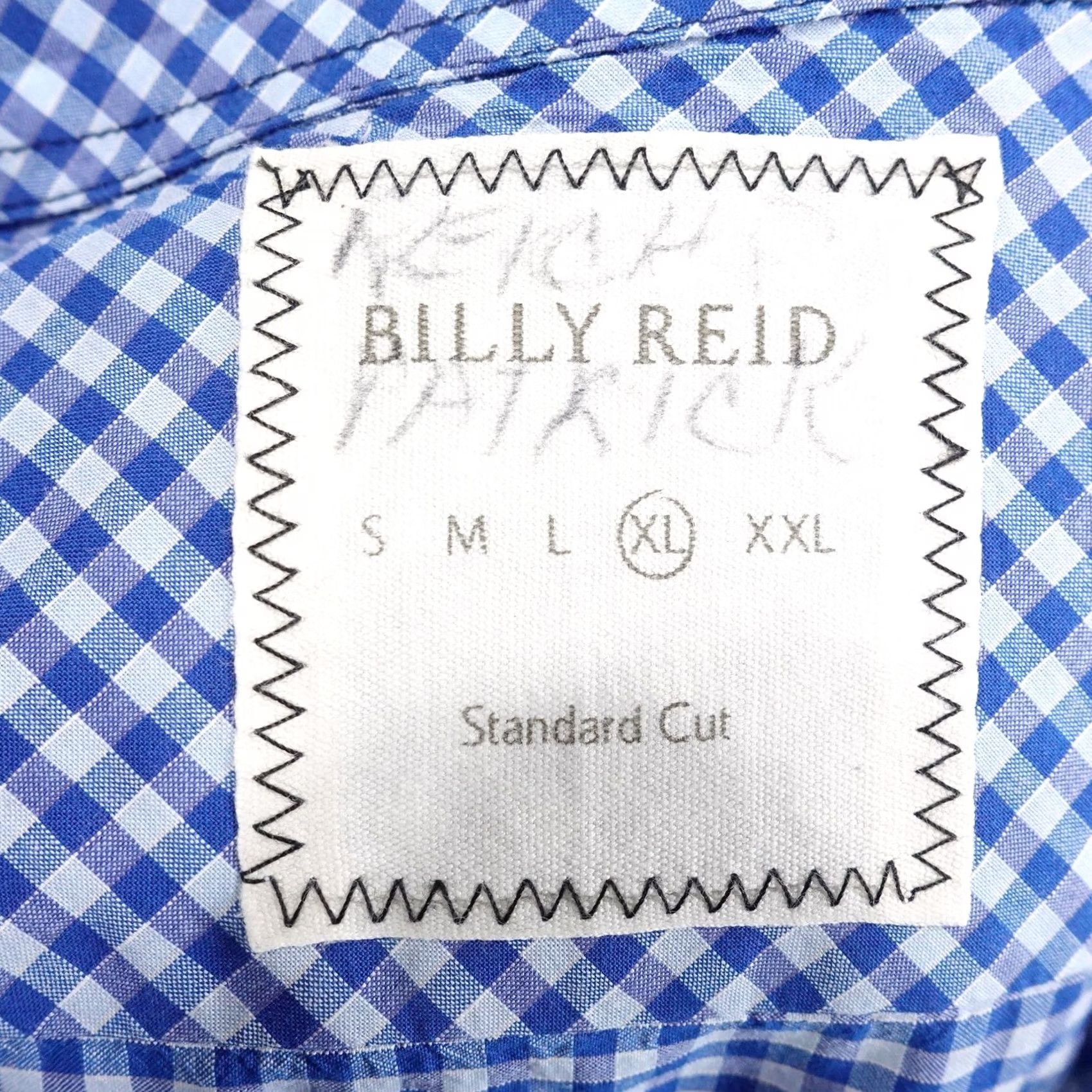Billy Reid Billy Reid Shirt Mens XL Blue Check Long Sleeve Button-Up Collared Woven Regular Cut Size US XL / EU 56 / 4 - 5 Thumbnail