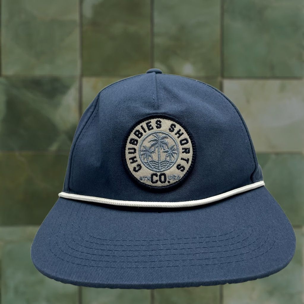 Chubbies Chubbies Rope Hat Mens Snapback Blue Preppy Cotton Outdoors OSFM Size US 35 - 1 Thumbnail