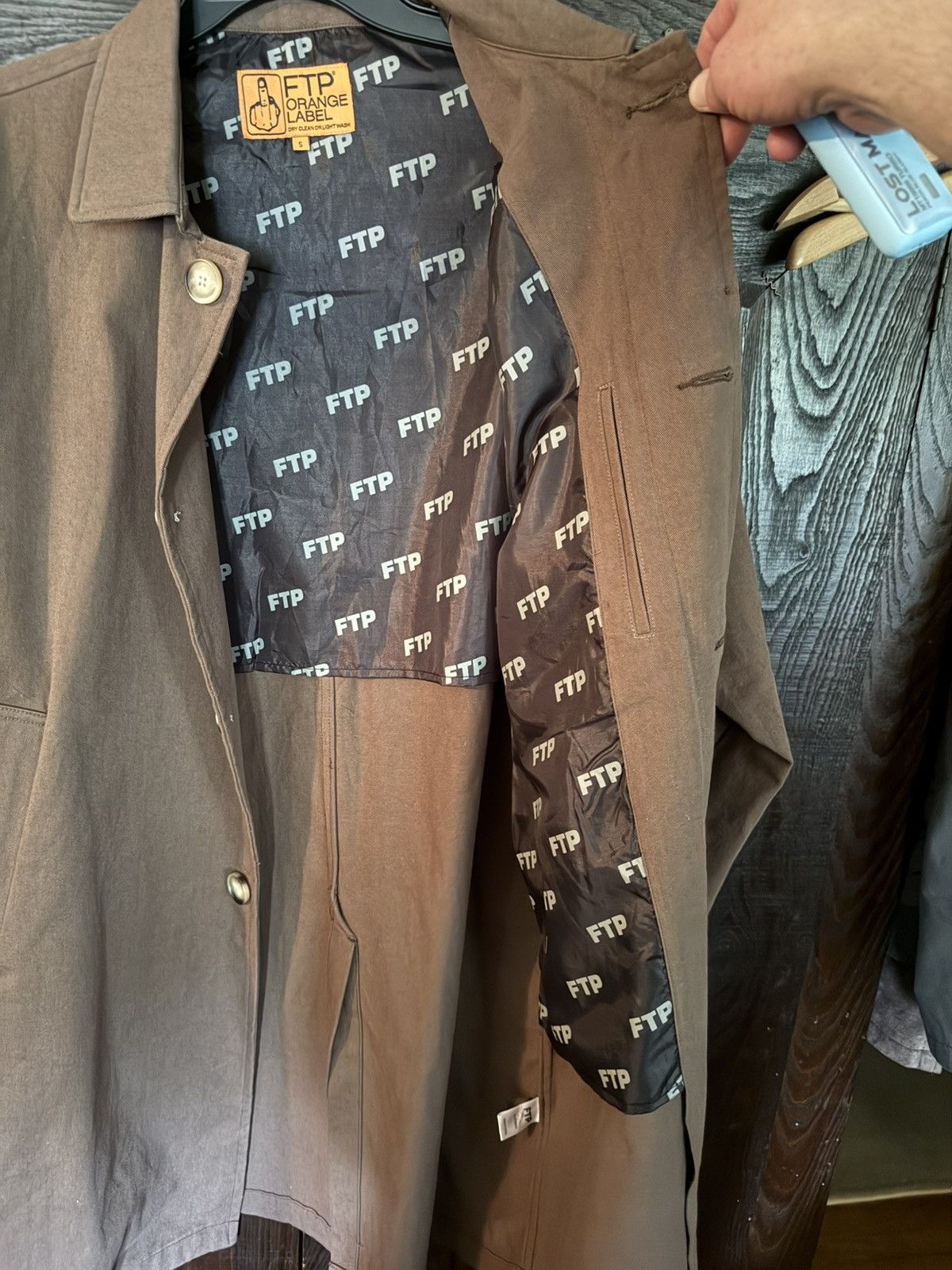 Fuck The Population FTP Orange Label lightweight Crucifix Trench Coat, BRAND NEW Size US S / EU 44-46 / 1 - 16 Thumbnail