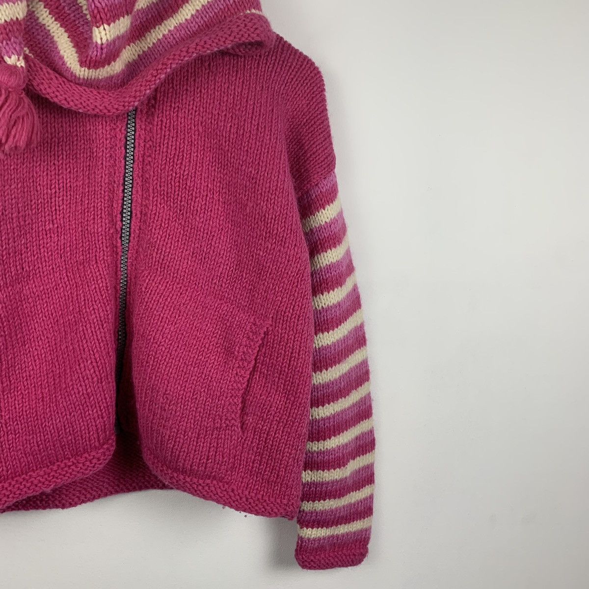 Other Vintage Y2K Pachamama Hand Knit Wool Jacket Full Zip OneSize Size US XXL / EU 58 / 5 - 5 Thumbnail