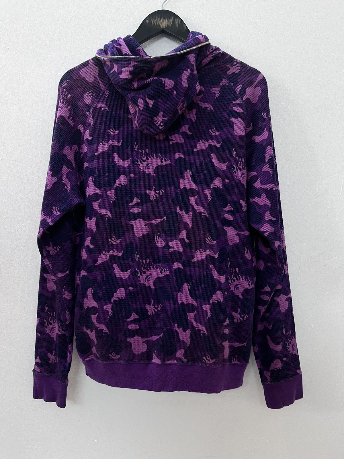 Bape A BATHING APE FLAME THERMAL HOODIE Size US M / EU 48-50 / 2 - 9 Thumbnail