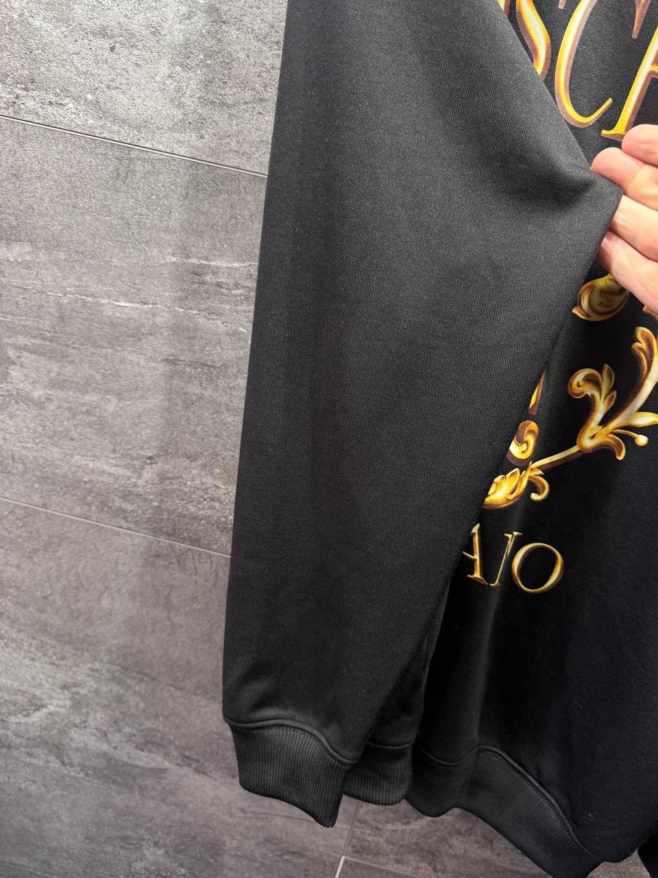 Moschino Moschino Couture Black Logo Print Cotton Sweatshirt Size XL Size US XL / EU 56 / 4 - 10 Thumbnail