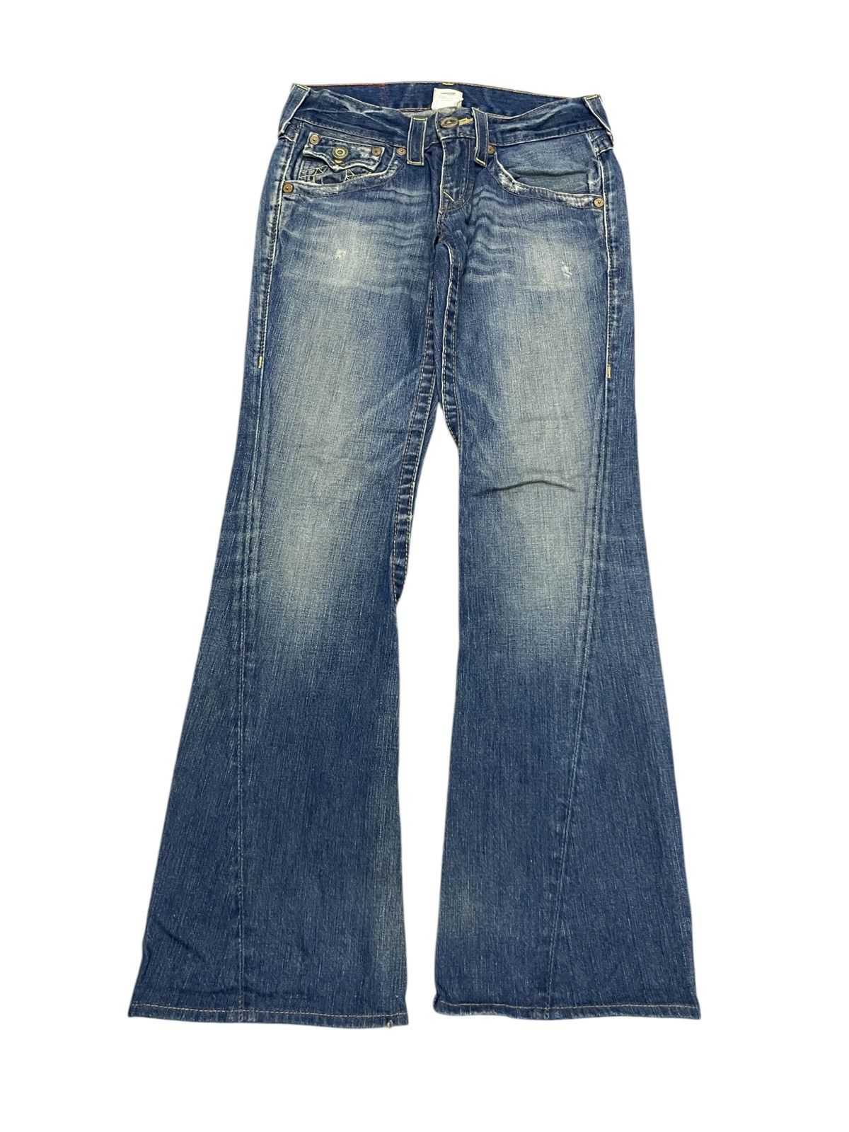 True Religion 90s TRUE RELIGION FLARE DENIM JEANS Size US 30 / EU 46 - 2 Thumbnail