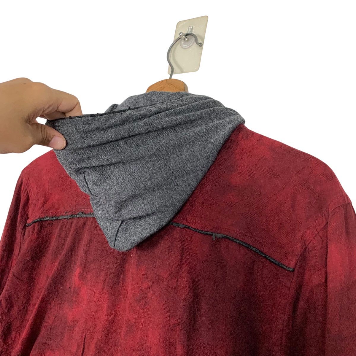 semanticdesign Semantic Design Hooded Red Jacket Size M / US 6-8 / IT 42-44 - 9 Thumbnail