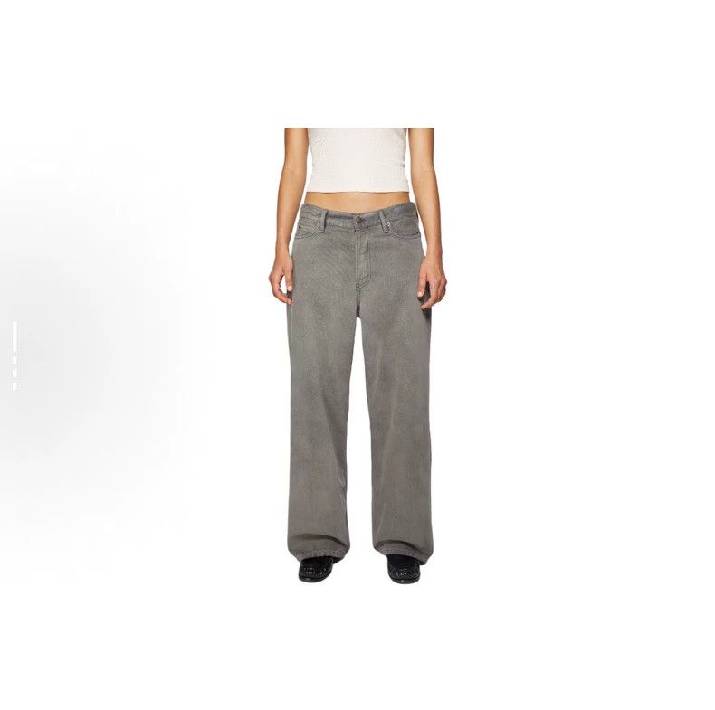 Acne Studios acne studios size:34 Solid-colored loose straight-leg jean Size 31" - 3 Thumbnail