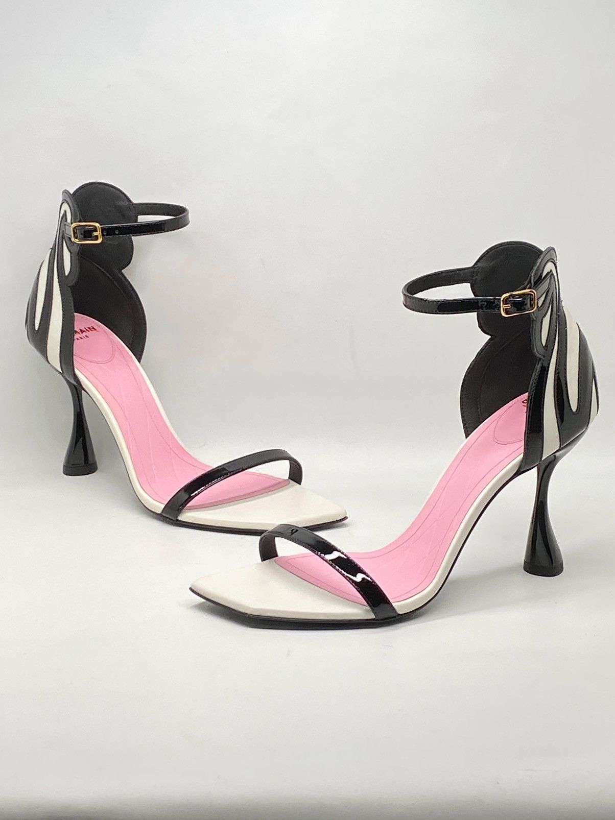 Balmain Balmain Eden Colorblocked Patent Leather Sandals size 37 Size US 7 / IT 37 - 10 Thumbnail