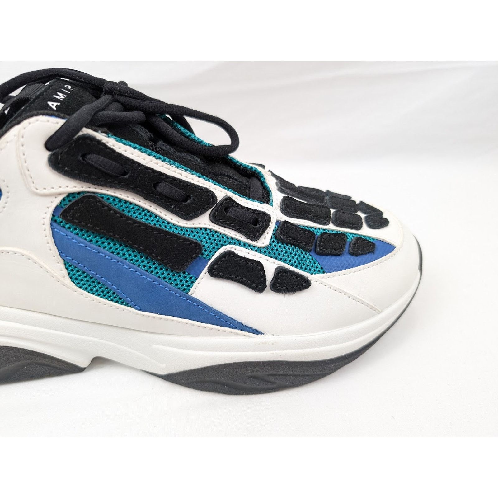 Amiri o1rshd1 Bone Runners in Teal/Blue/Black Size US 12 / EU 45 - 3 Thumbnail