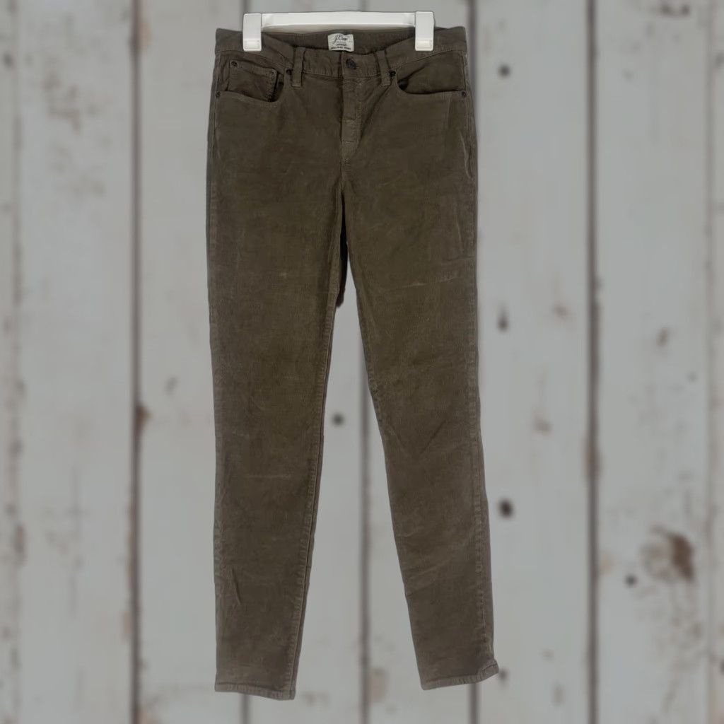 J.Crew J.Crew Pants Womens 30 Tall Brown Corduroy Skinny Chino Cotton Lyocell Spandex 90s Preppy City Womens Size 30" / US 8 / IT 44 - 1 Thumbnail