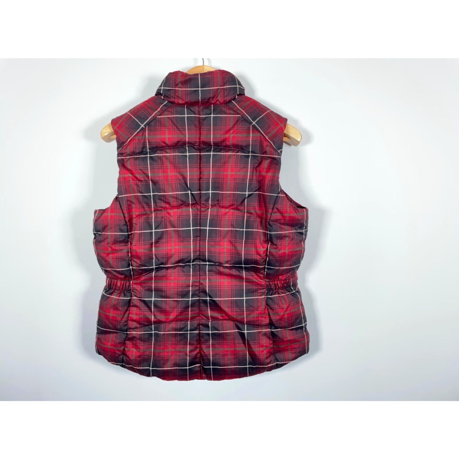 Eddie Bauer Eddie Bauer Vest Puffer Jacket Women's Medium Red Shadow Plaid Full Zip Down Insulated Casual All Seasons Size M / US 6-8 / IT 42-44 - 2 Thumbnail