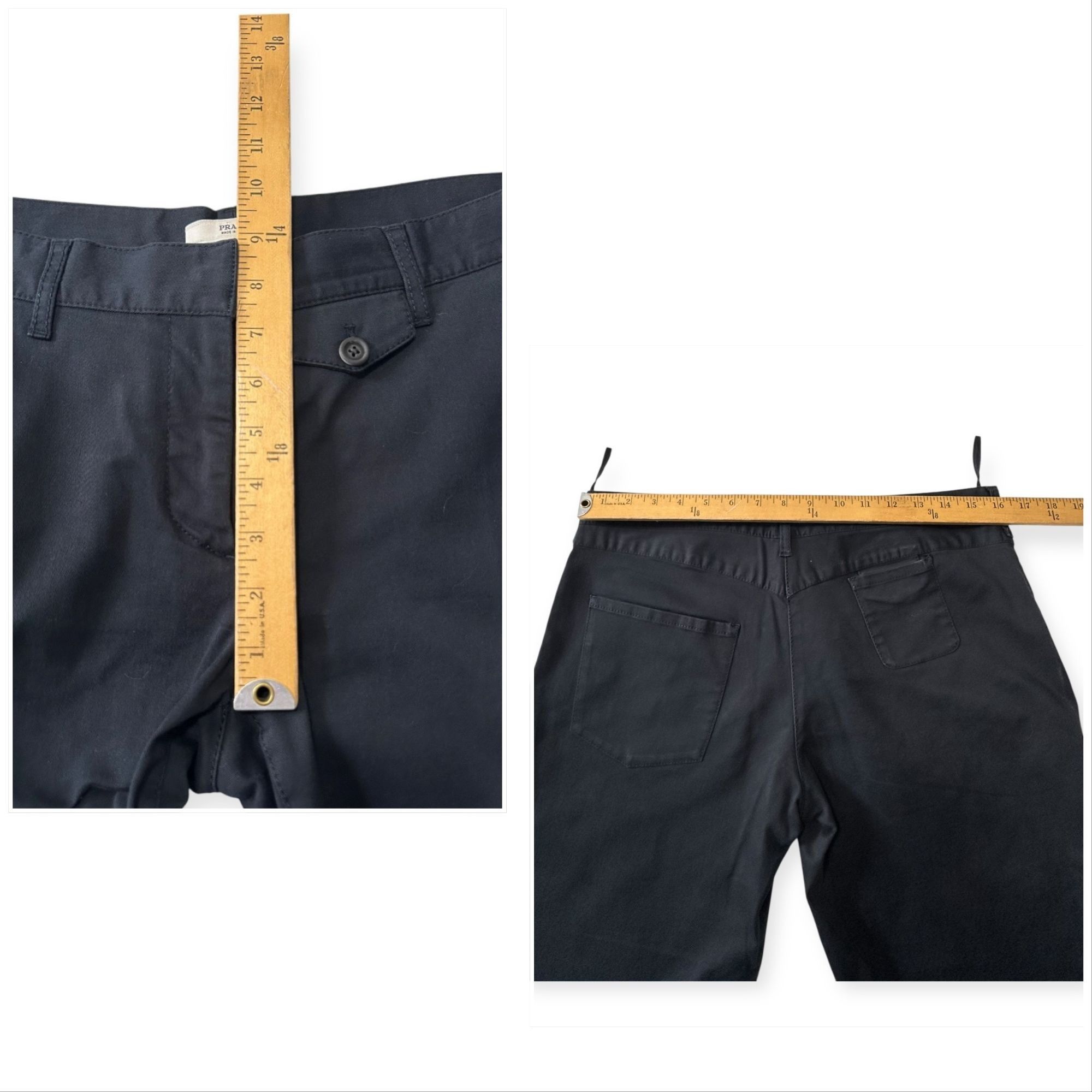 Prada Prada Cotton Tapered Cropped Pants, Size 46 IT/L Size 32" / US 10 / IT 46 - 11 Thumbnail