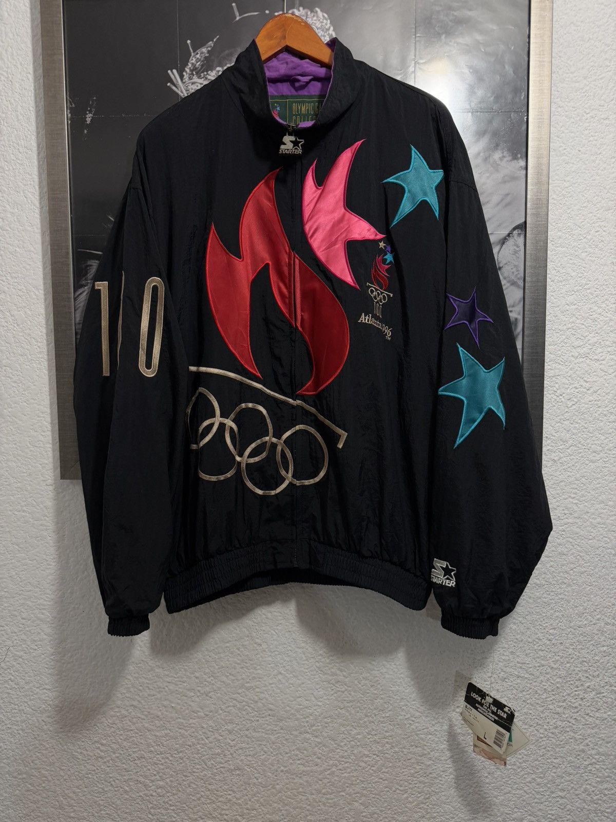Starter OLYMPIC GAMES ATLANTA 1996 TRACK JACKET Size US L / EU 52-54 / 3 - 1 Thumbnail
