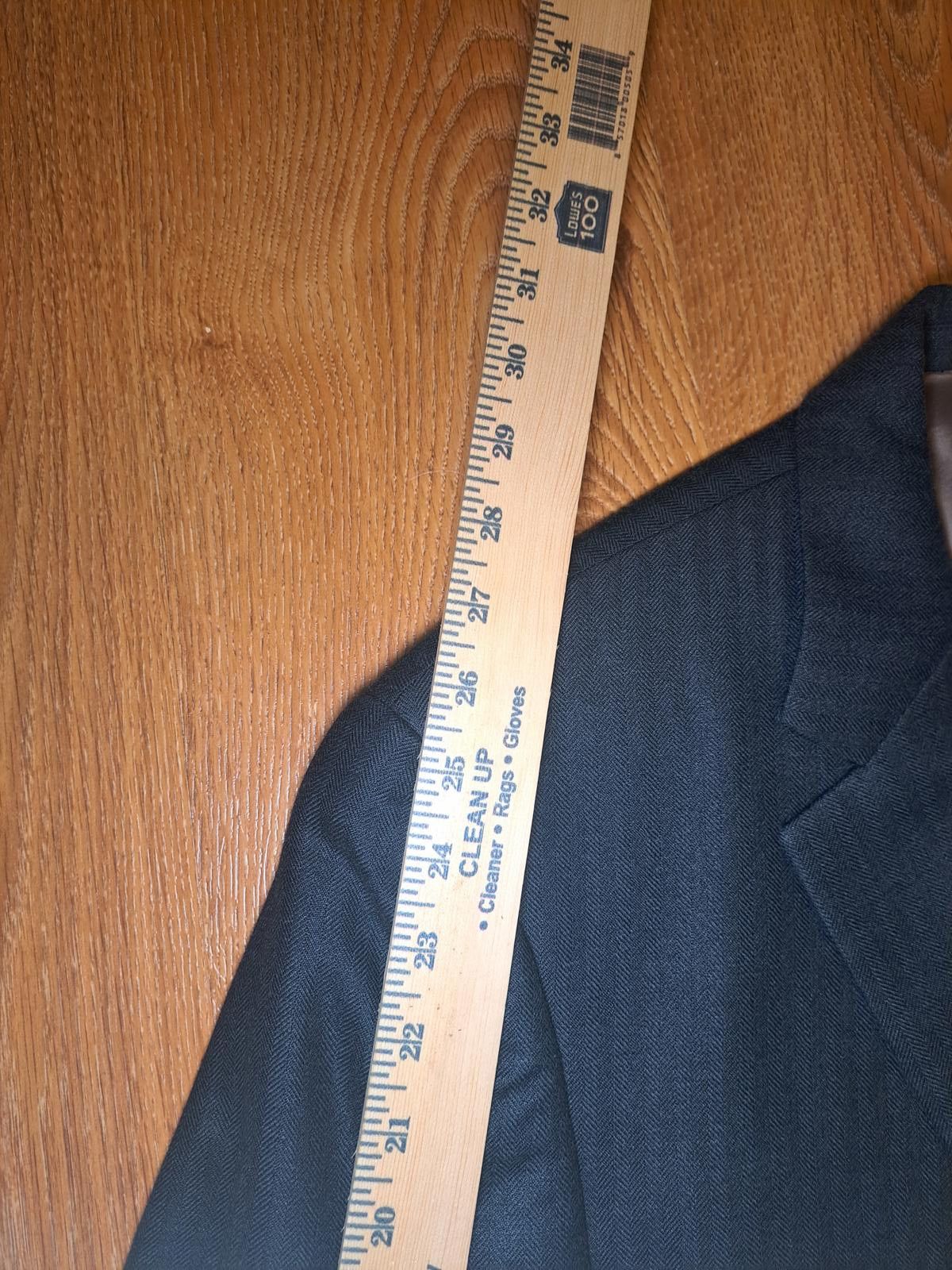 Polo Ralph Lauren Ralph Lauren Sport Coat 43L Long Navy Silk Wool Herringbone Size 40R - 12 Thumbnail