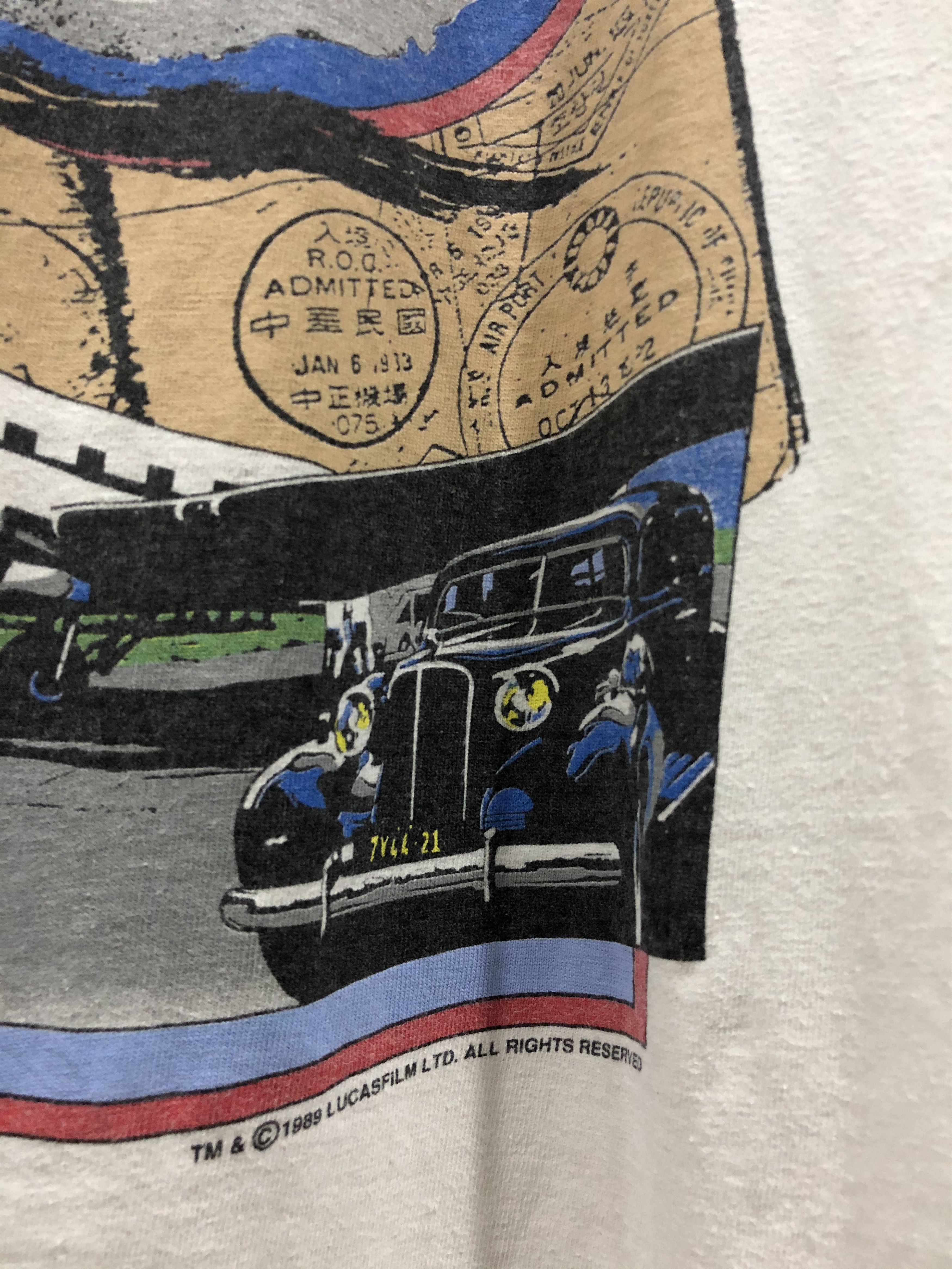 Vintage Vintage 80s Indiana Jones Movie Tshirt Size US L / EU 52-54 / 3 - 3 Thumbnail