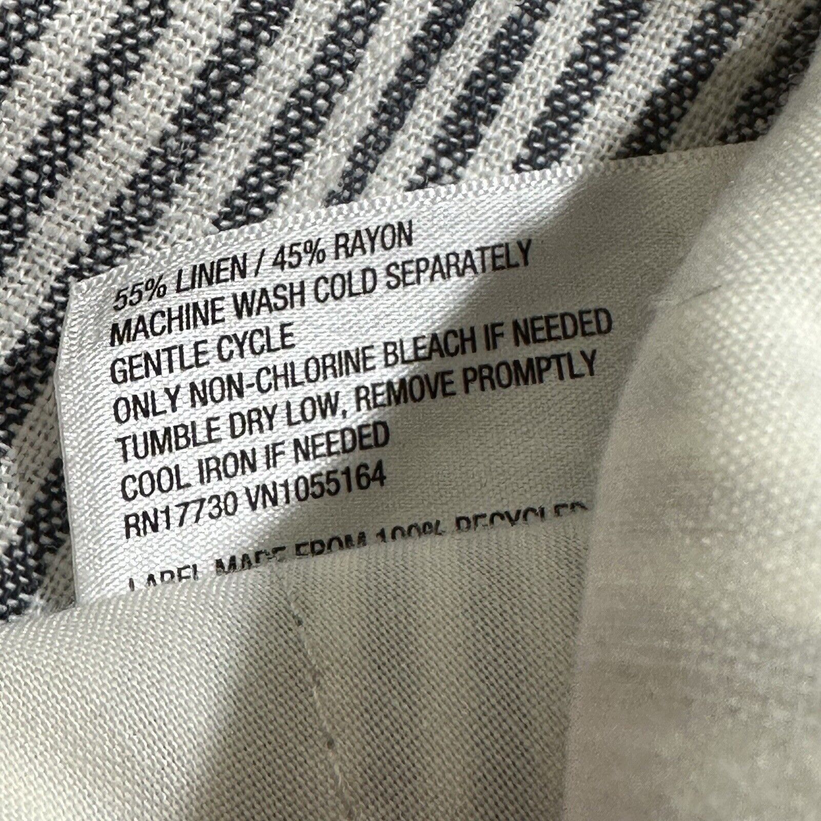Other A New Day Large Linen High Rise Lightweight Pants Striped Size 34" / US 12 / IT 48 - 5 Thumbnail