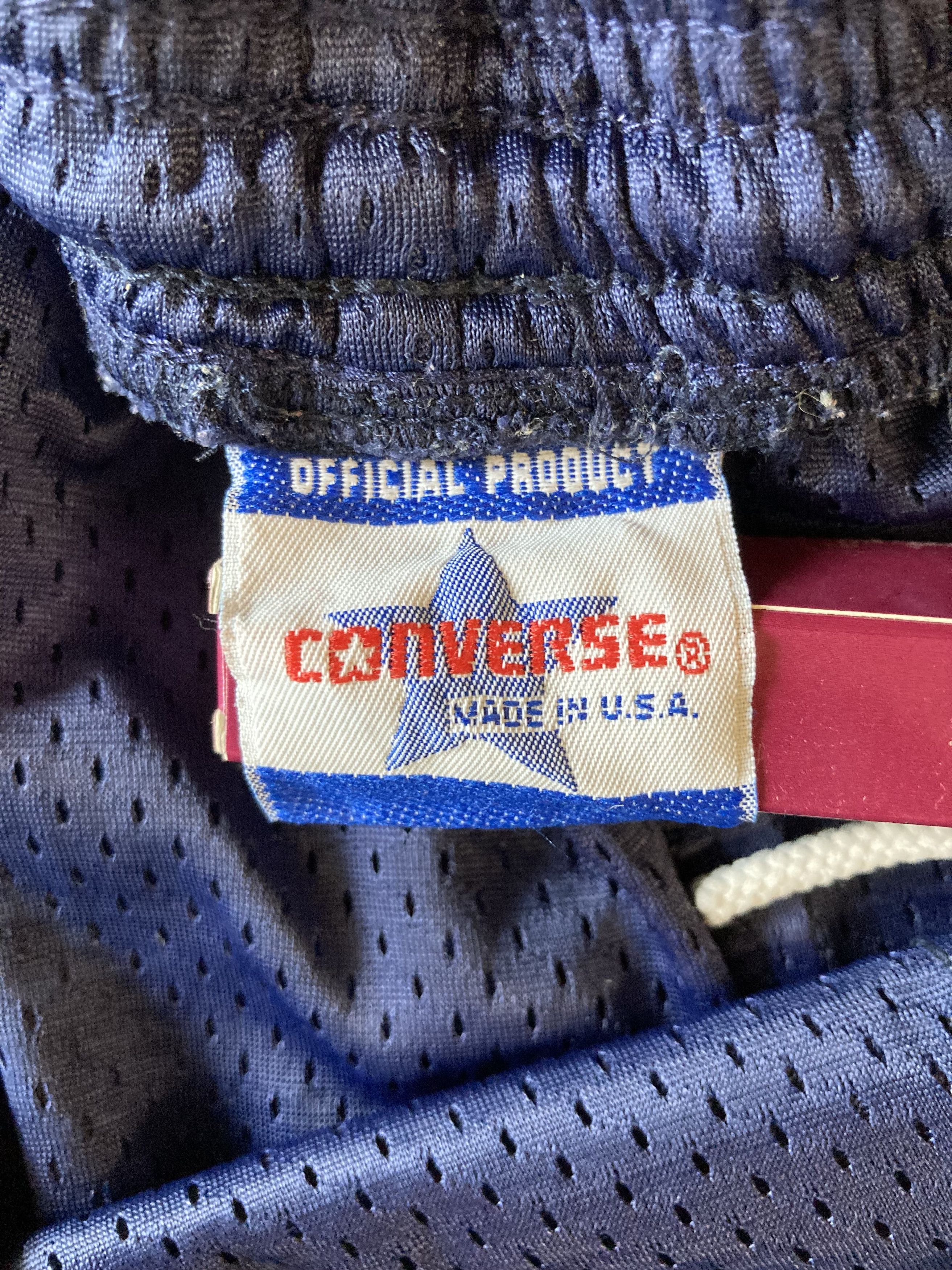 Converse × Vintage Vtg. Converse With Perforation Streetball Shorts Made In USA Size US 36 / EU 52 - 3 Thumbnail
