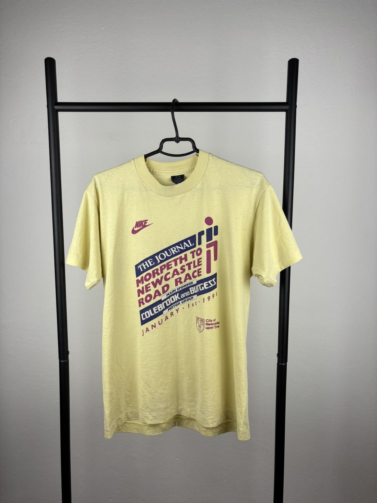 Nike Nike Road Race New Castle 1991 vintage t shirt size M-L Size US L / EU 52-54 / 3 - 1 Thumbnail