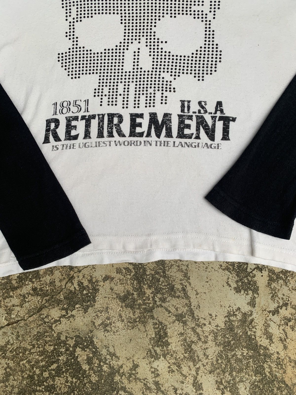 If Six Was Nine × Japanese Brand × Le Grande Bleu (L.G.B.) y2k Strange Heaven Skull Beady Spike Graphic Raglan Top Size L / US 10 / IT 46 - 3 Thumbnail