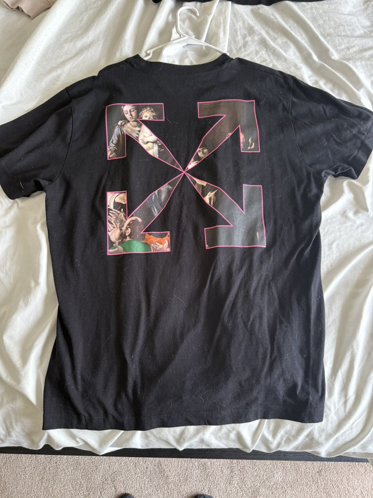 Off-White Off white Sprayed Caravaggio Print T shirt Size US S / EU 44-46 / 1 - 7 Thumbnail