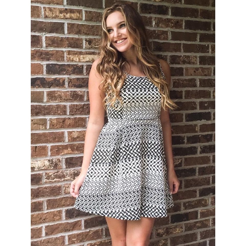 Other NWT Black & White Fit & Flare Mini Dress | Mod Mob Wife Offi Size L / US 10 / IT 46 - 5 Thumbnail