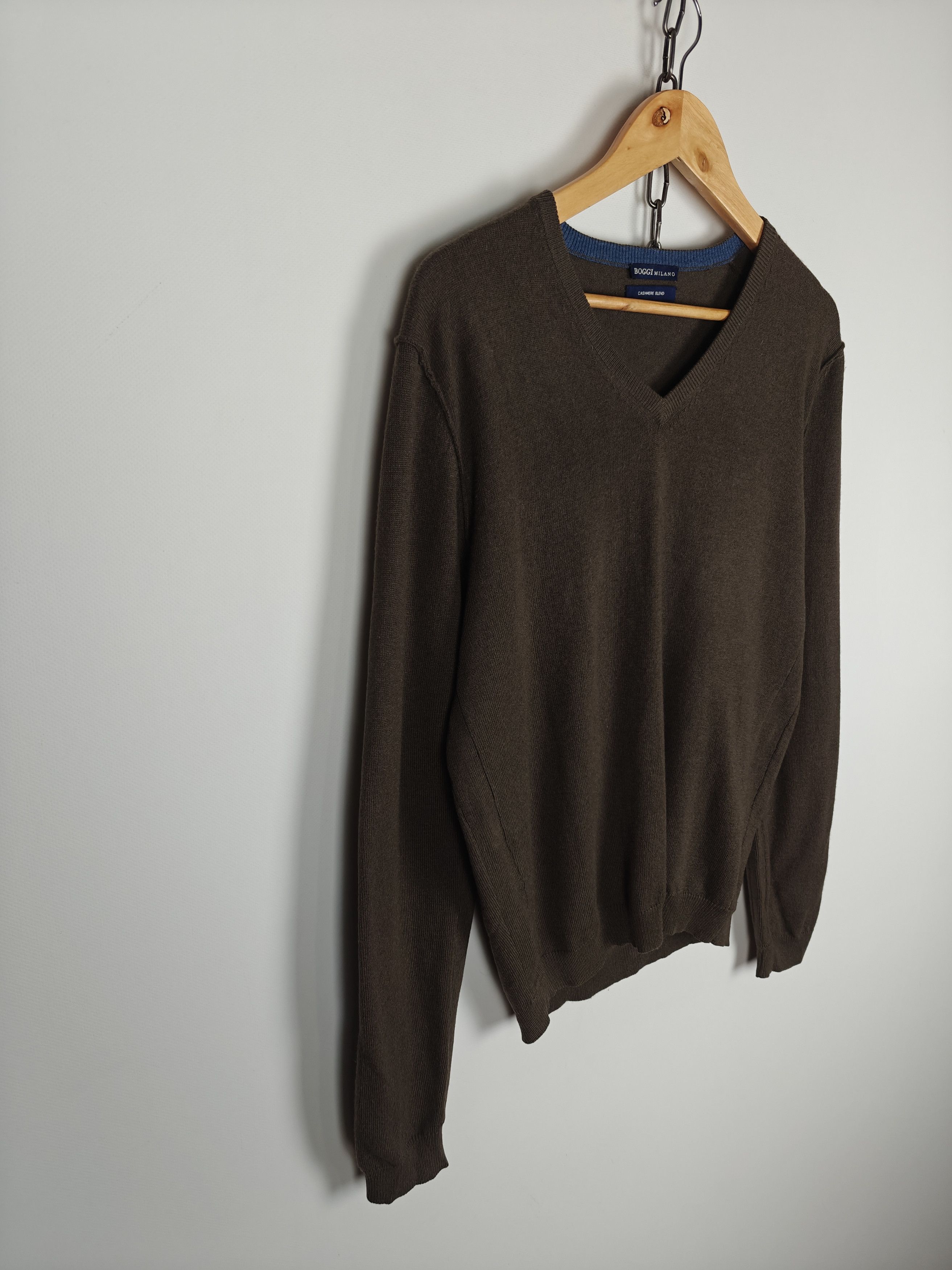 Boggi Boggi Milano Wool&Cashmere Sweater Pullover Brown M Size US M / EU 48-50 / 2 - 4 Thumbnail