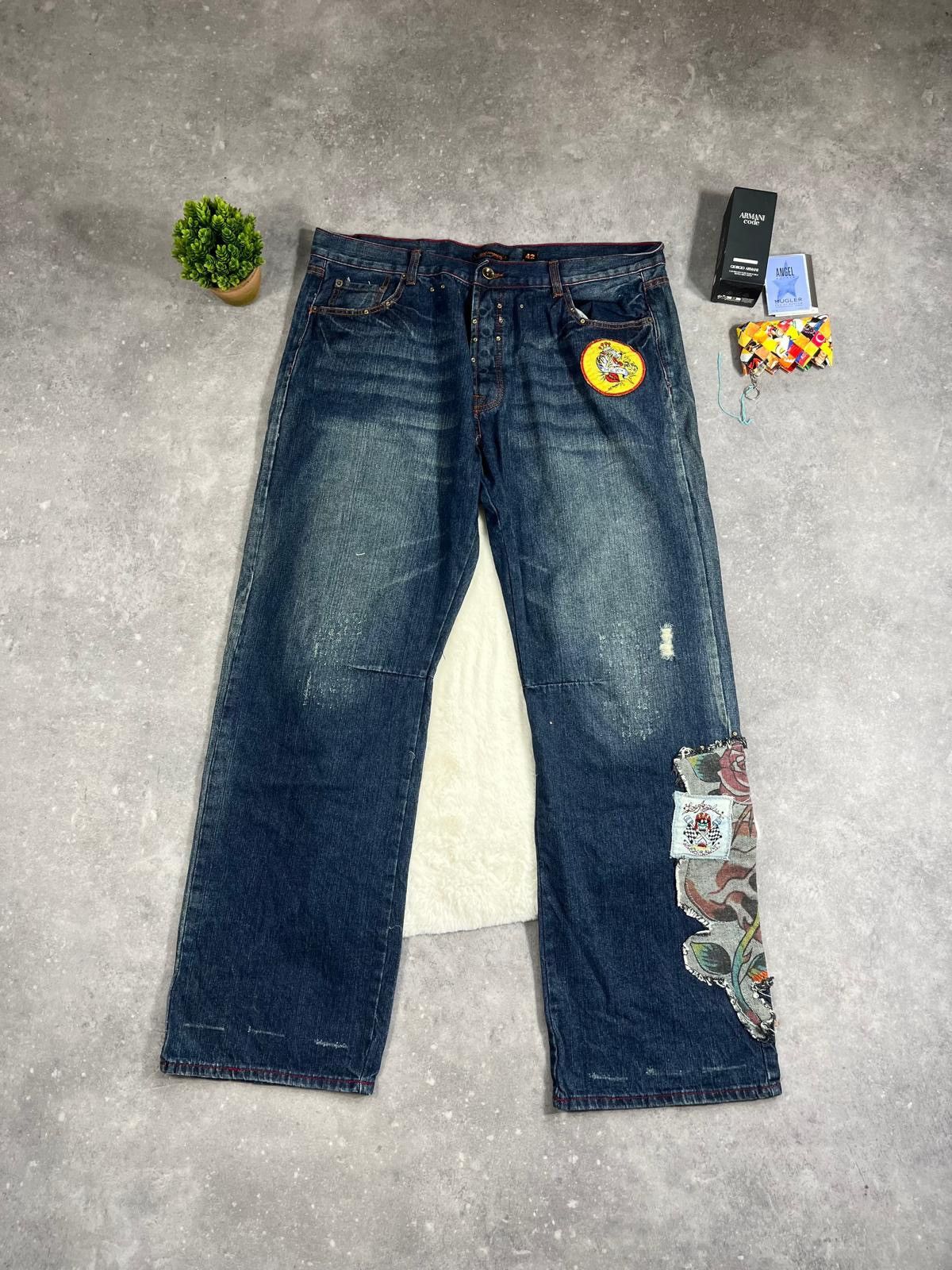Ed Hardy Vintage Y2k Ed Hardy by Christian Audigier Denim Pants 00s Size US 42 / EU 58 - 2 Thumbnail