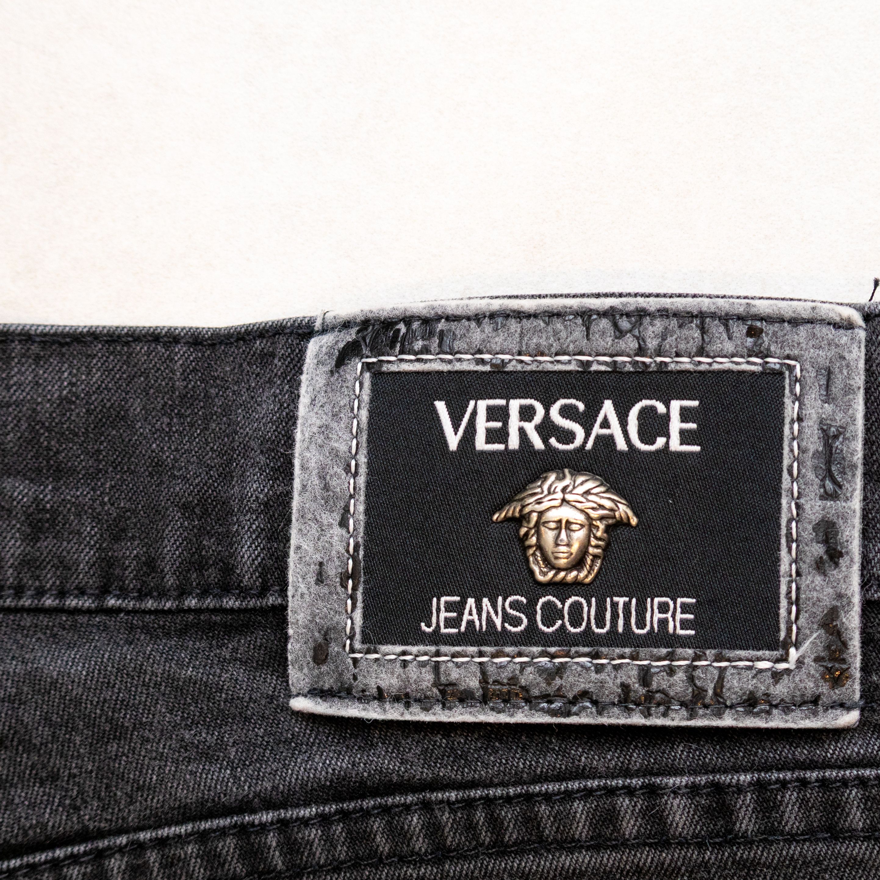 Versace 90s Versace Jeans Couture Black Wash Denim Jeans – Size 36 Size US 36 / EU 52 - 7 Thumbnail