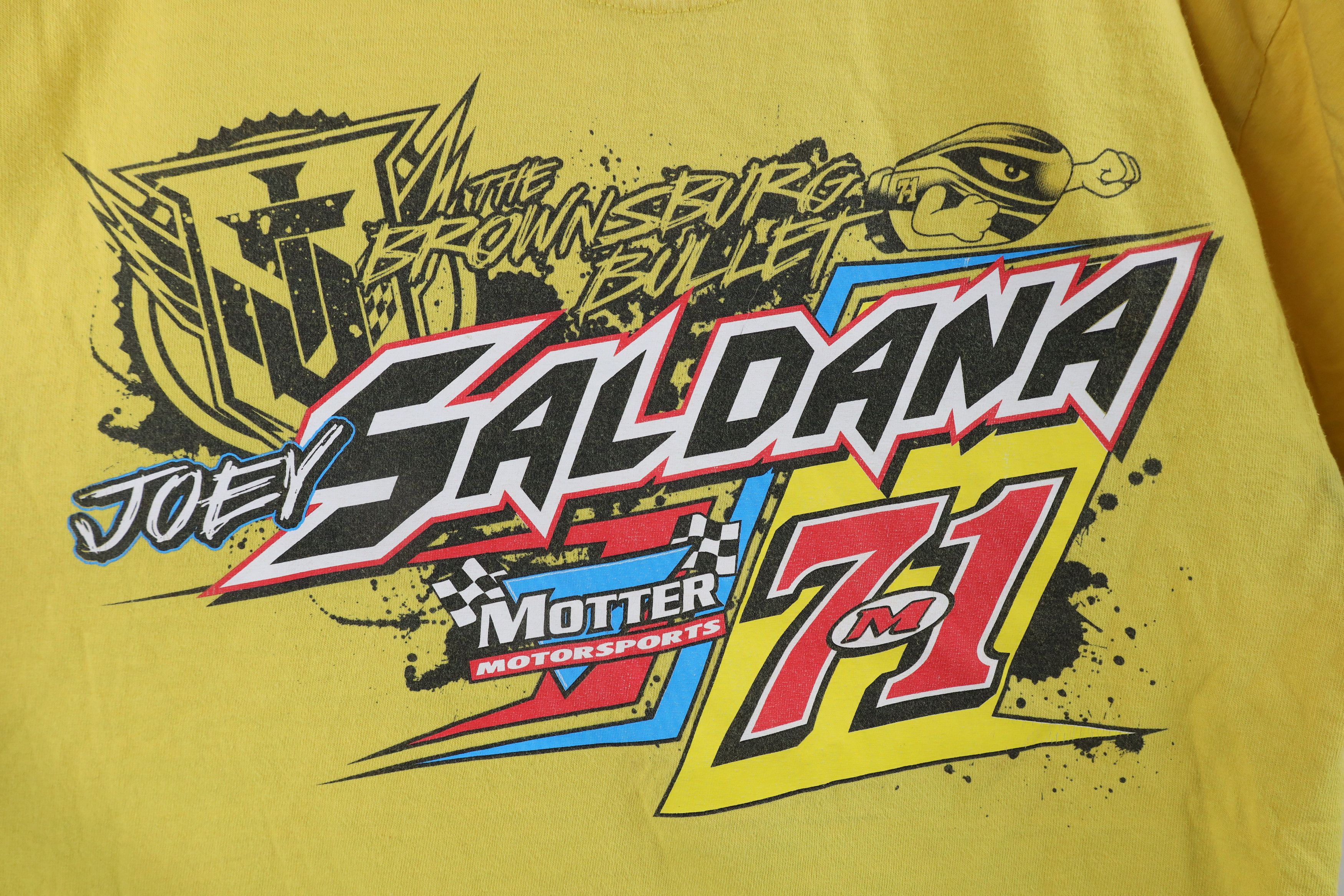 Vintage Streetwear Saldana The Brownsburg Bullet Racing T-Shirt Size US M / EU 48-50 / 2 - 4 Thumbnail