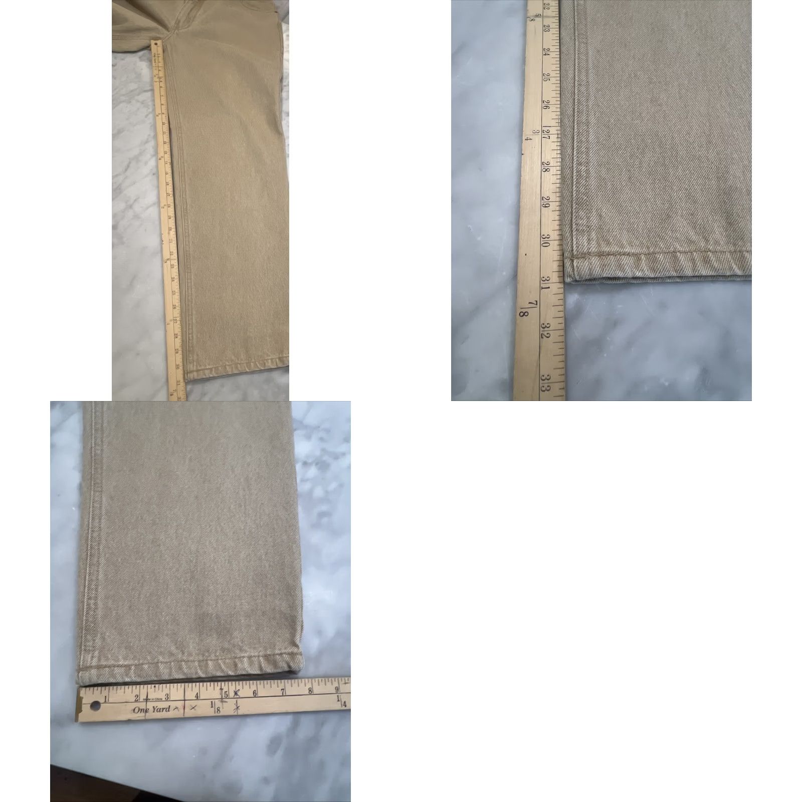 Bugle Boy VINTAGE Bugle Boy 750 Khaki Jeans 32x32 Cotton 1990s Mens Jeans Beige 1990s Size US 32 / EU 48 - 10 Thumbnail