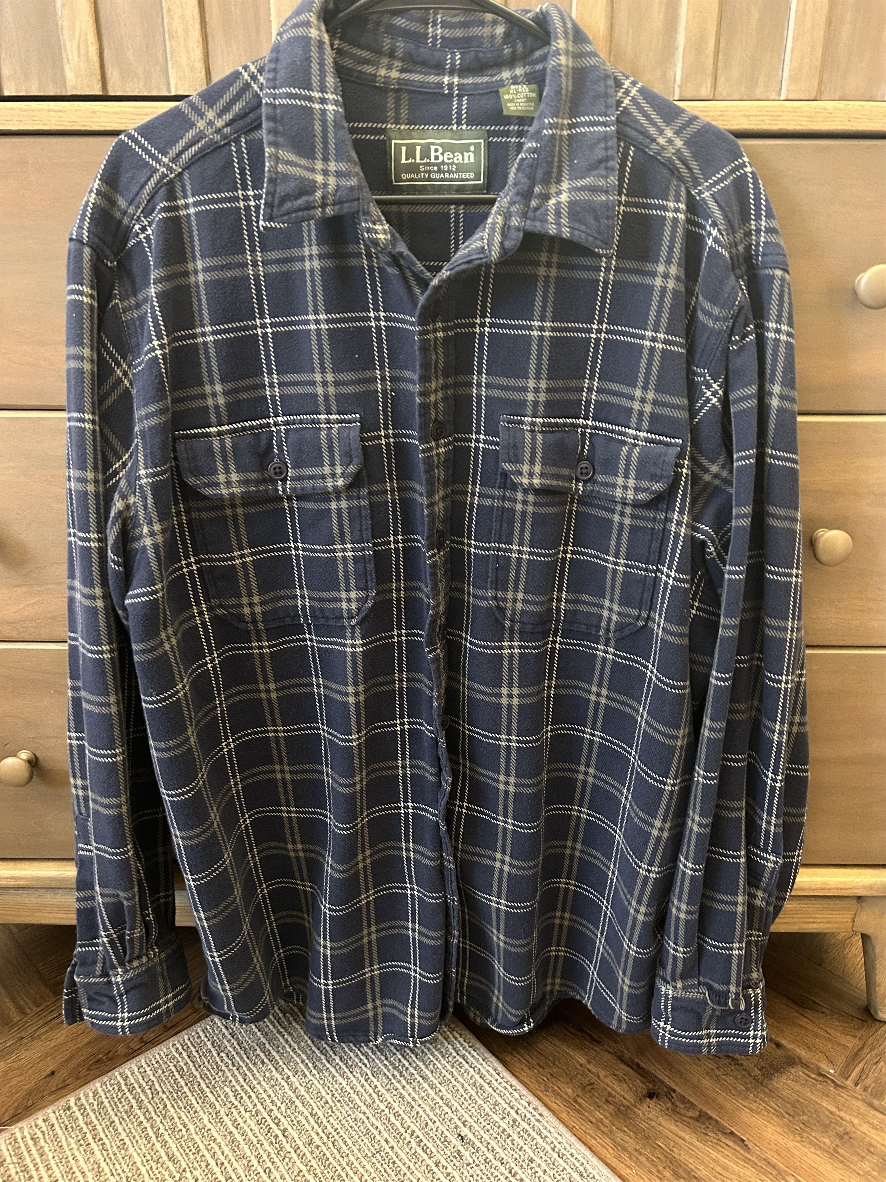 L.L. Bean L.L. Bean Plaid Flannel Size US XL / EU 56 / 4 - 1 Thumbnail