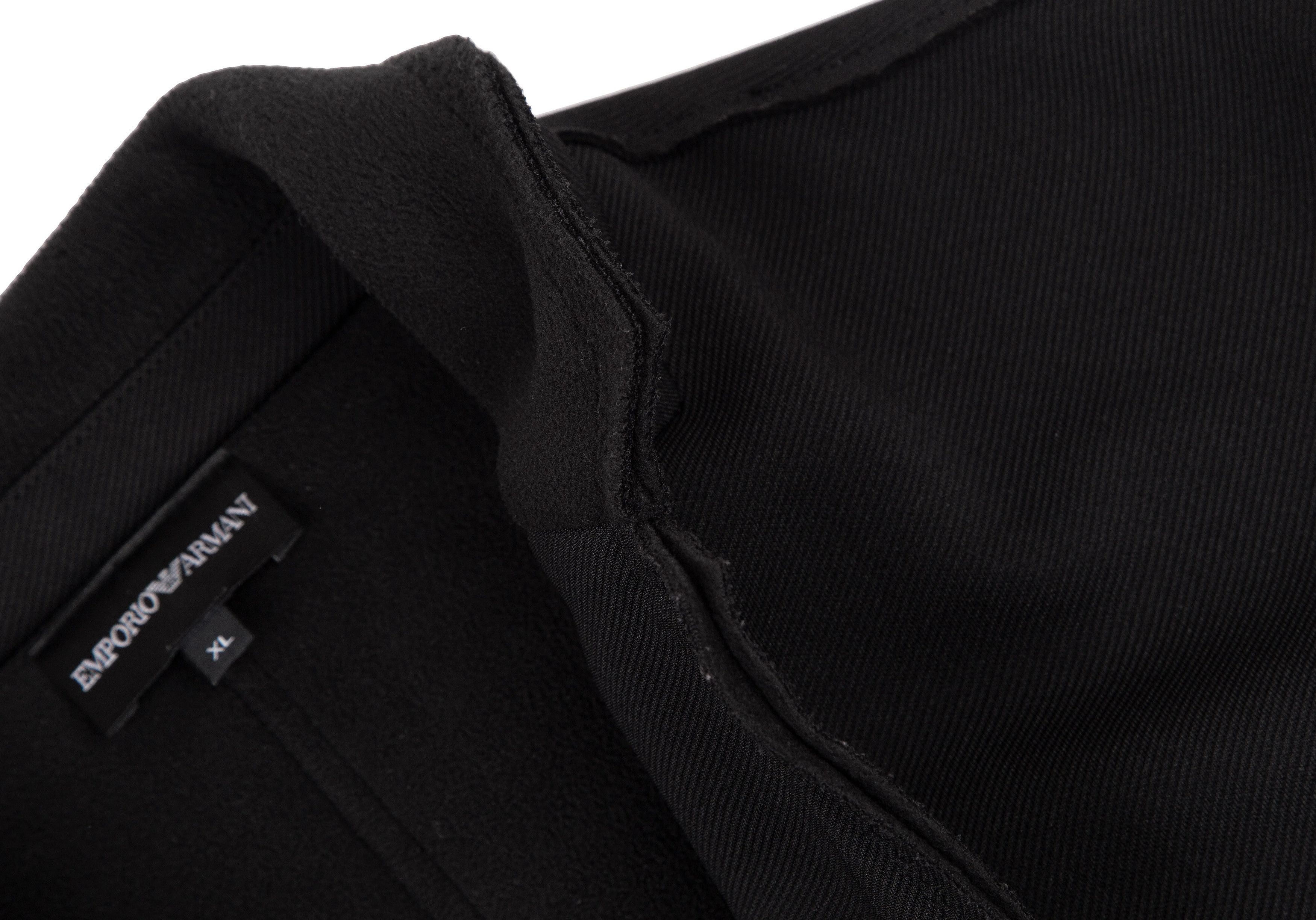 Emporio Armani Outseam Fleece-Lined 2B Jacket in Black, Size XL Size US XL / EU 56 / 4 - 5 Thumbnail