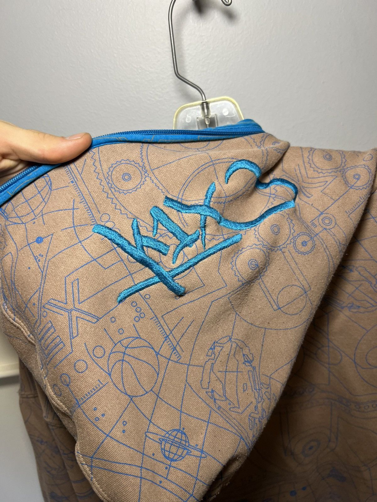 K1X Vintage K1X embroidered logo graffiti print full-zip hoodie Size US XXL / EU 58 / 5 - 4 Thumbnail