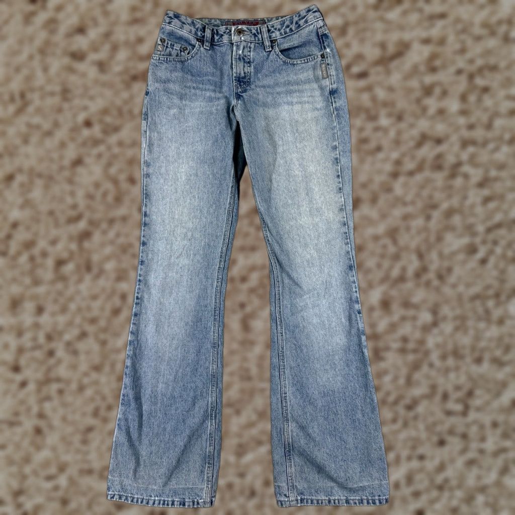 Silver Jeans Co. Vintage Silver Jeans Womens Flared Jeans 33 in Inseam Light Wash Cotton Blend Made Canada Size 24" / US 00 / IT 34 - 1 Thumbnail