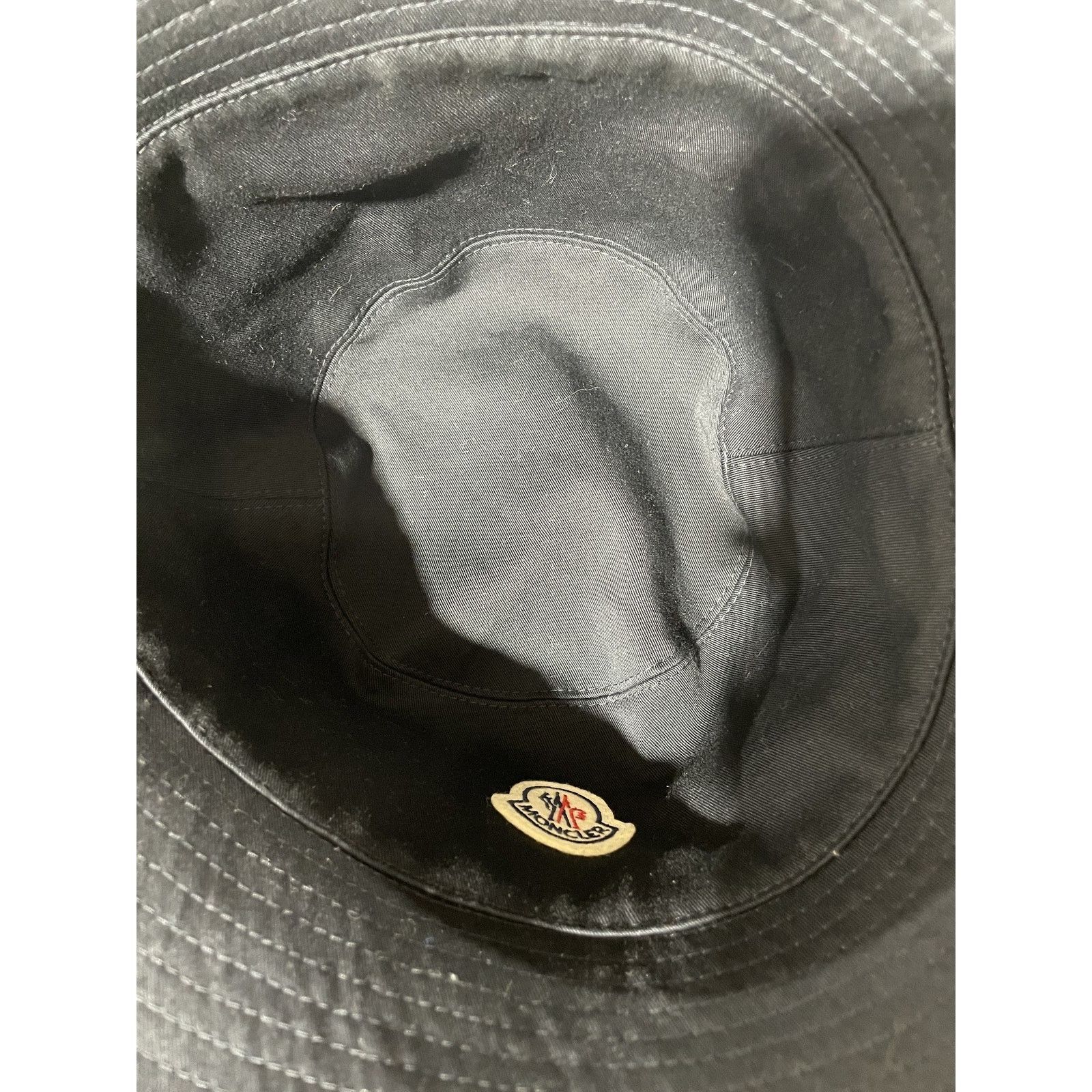 Moncler MONCLER LOGO PATCH NAVY BUCKET HAT PREOWNED Size ONE SIZE - 3 Thumbnail