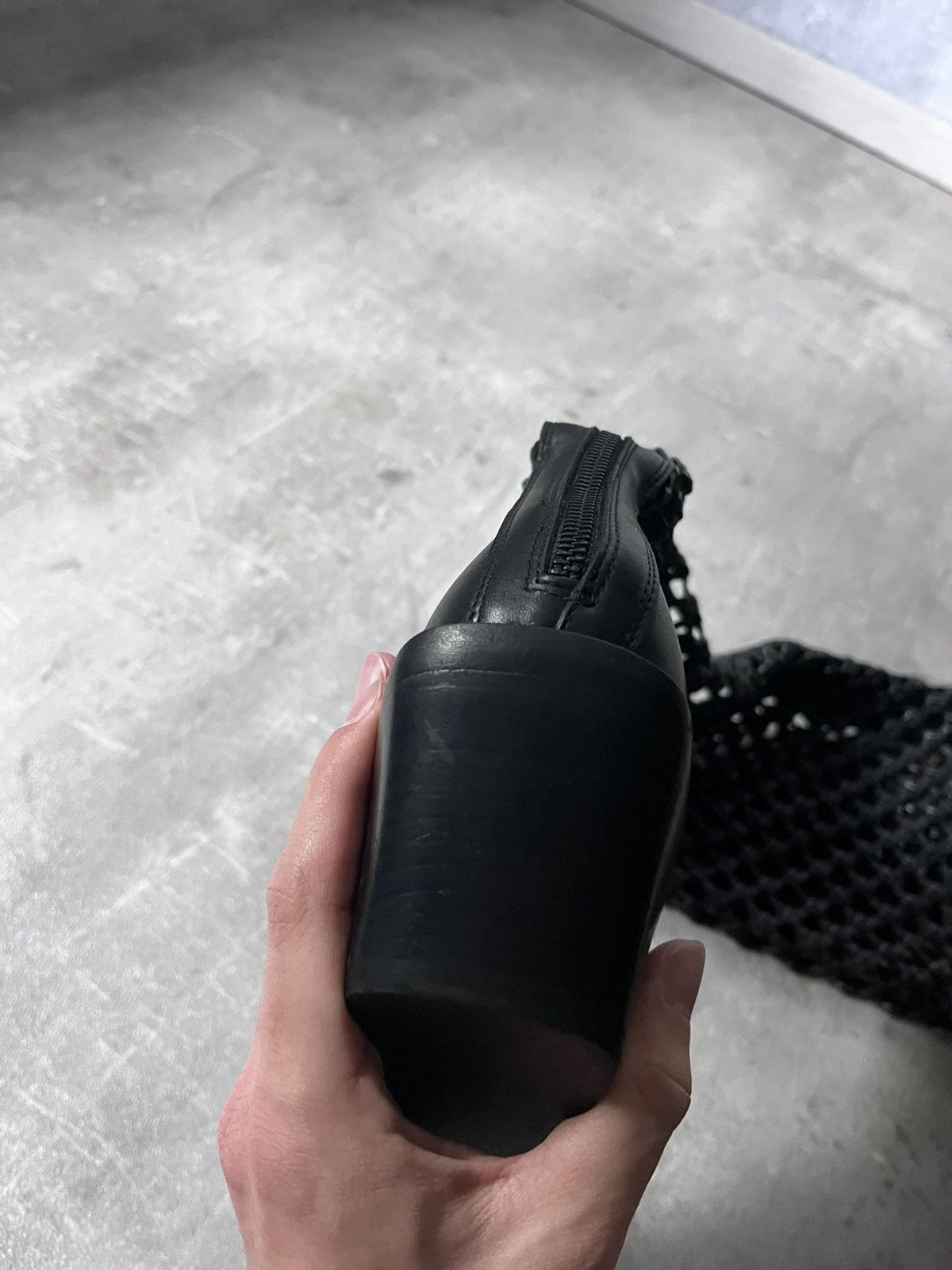 Ann Demeulemeester Ann Demeulemeester F/W 2019 Leather Net Boots Size US 10 / IT 40 - 21 Thumbnail