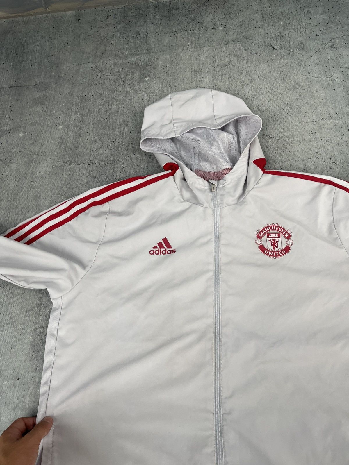 Adidas Vintage Manchester United Adidas Track Jacket Size US XL / EU 56 / 4 - 6 Thumbnail