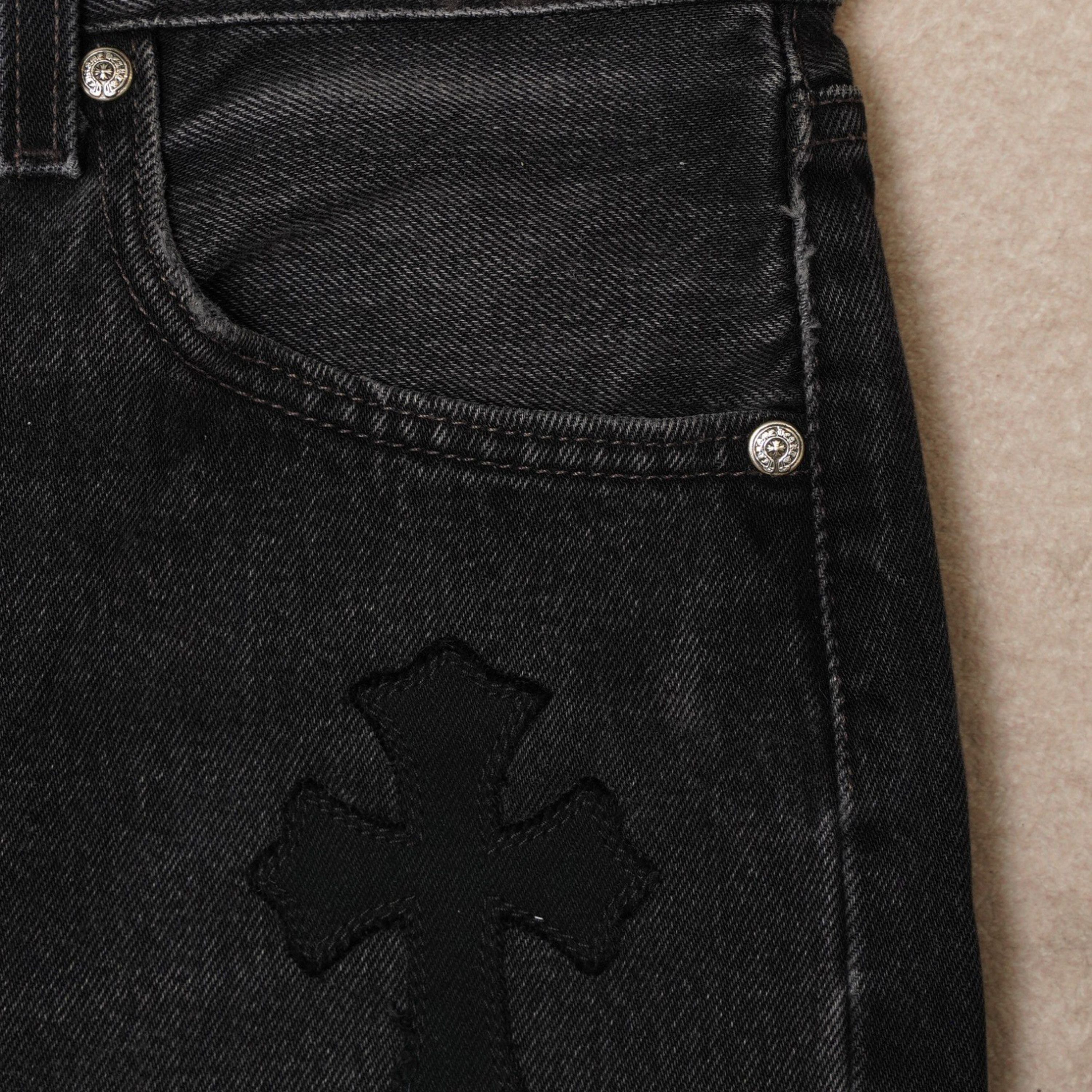 Chrome Hearts Chrome Hearts Black Denim Overpatched Vintage Jeans Size US 33 - 7 Thumbnail
