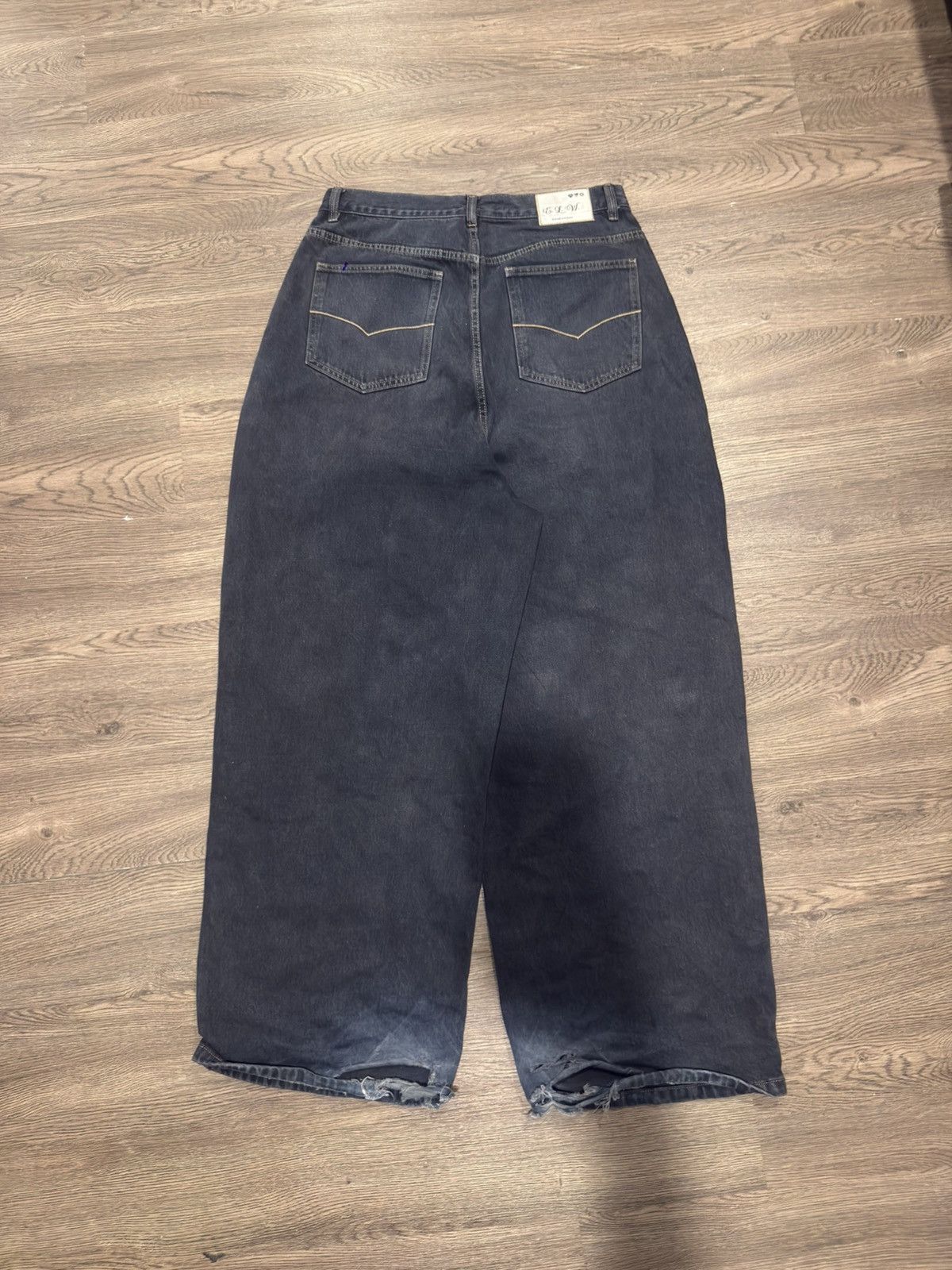 ETERNAL LOVE WORLD BAGGY DENIM (MIDNIGHT WASH)