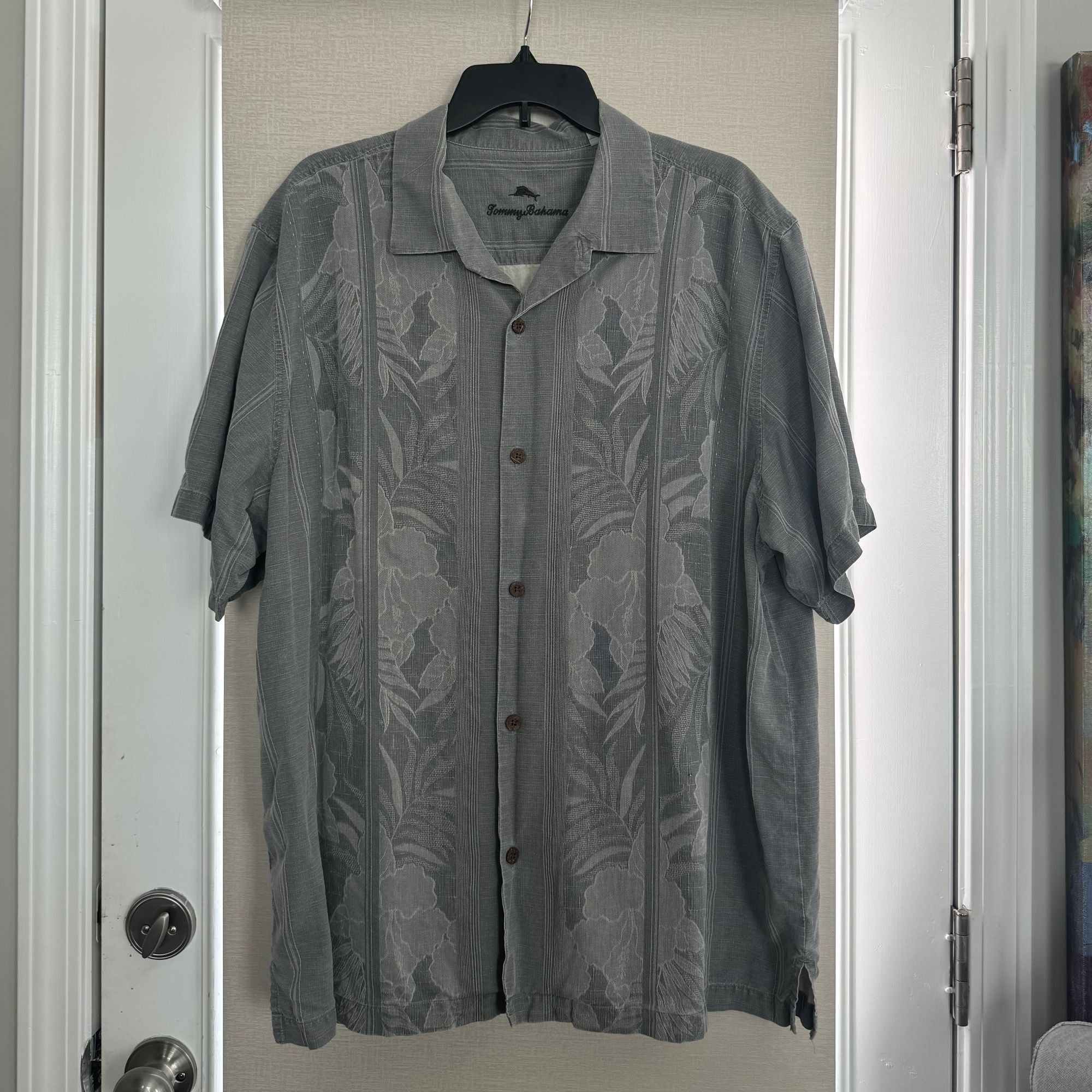 Tommy Bahama Tommy Bahama Shirt Mens Tahitian Border Silk Button Down Shi Size US XXL / EU 58 / 5 - 3 Thumbnail
