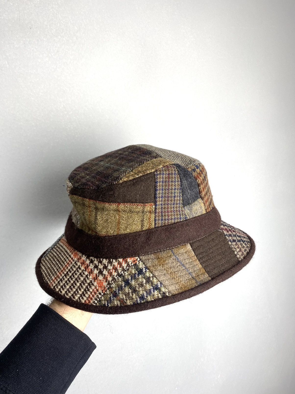 Other Rare! Guerra 1855 Wool Patchwork Cap Hat Made In Italy Size 30 - 1 Thumbnail