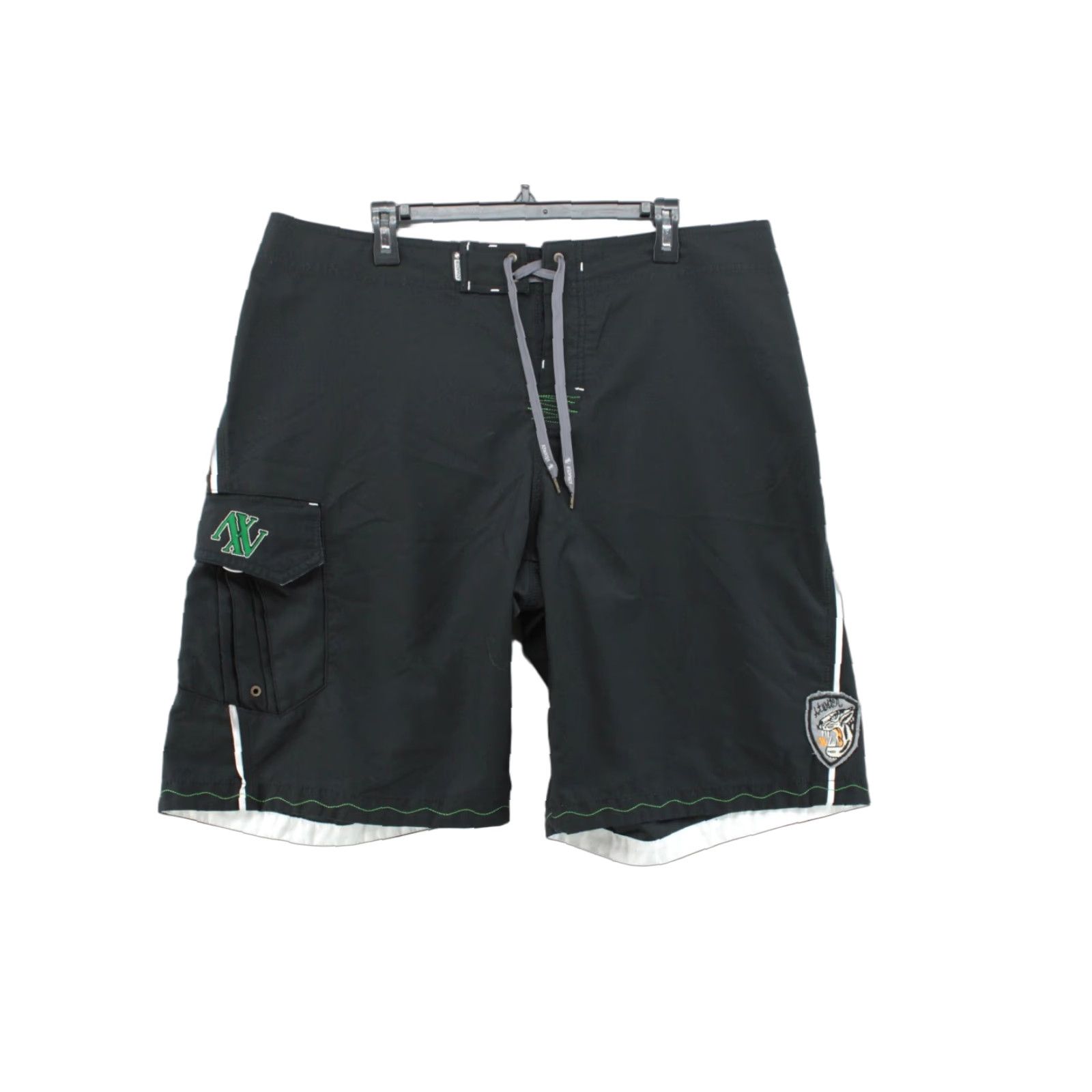 Vintage ATWATER Board Shorts Men 38 Black Embroidered Logo Swim Trunks Beachy Preppy Size US 38 / EU 54 - 1 Thumbnail